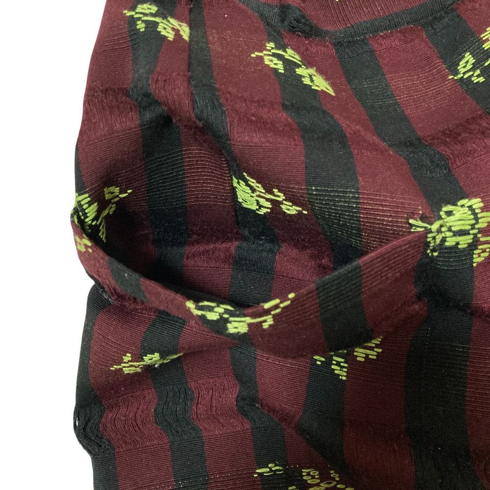 Other Other MOZH MOZH Flower Stitch Stripe Wide Cargo Pants Textile Pants DUTY FREE for USA Size ONE SIZE - 5 Thumbnail