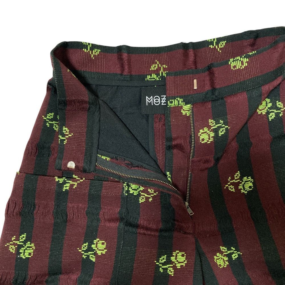 Other Other MOZH MOZH Flower Stitch Stripe Wide Cargo Pants Textile Pants DUTY FREE for USA Size ONE SIZE - 4 Thumbnail