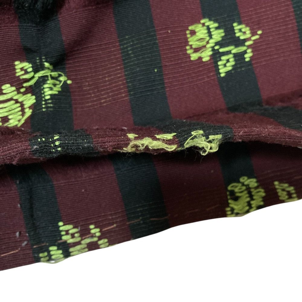 Other Other MOZH MOZH Flower Stitch Stripe Wide Cargo Pants Textile Pants DUTY FREE for USA Size ONE SIZE - 12 Thumbnail