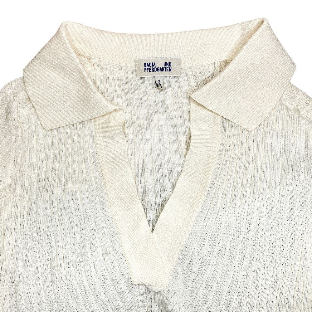 Other Other Baum und Pferdgarten Rib Knit Polo Shirt Textile Tops DUTY FREE for USA Size ONE SIZE - 3 Thumbnail
