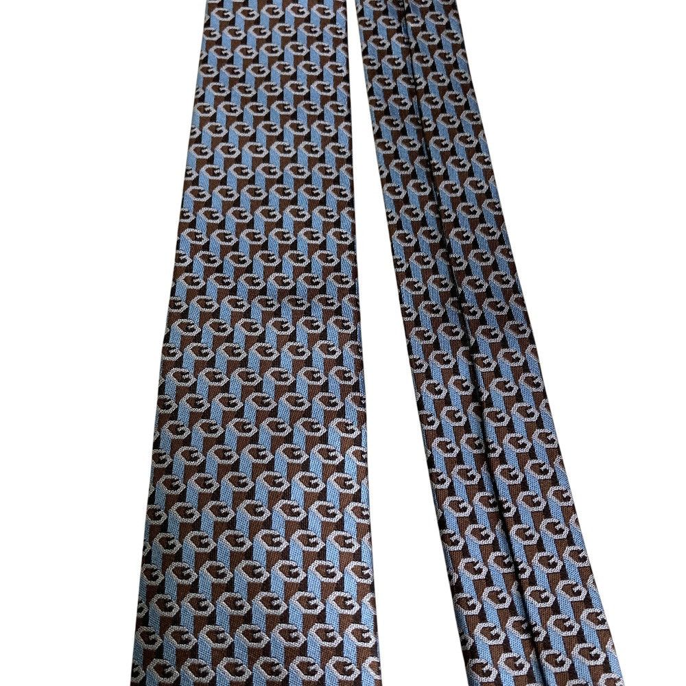 Gucci Gucci Gucci G Logo Jacquard Silk Tie Textile Necktie 796414 DUTY FREE for USA Size ONE SIZE - 4 Thumbnail