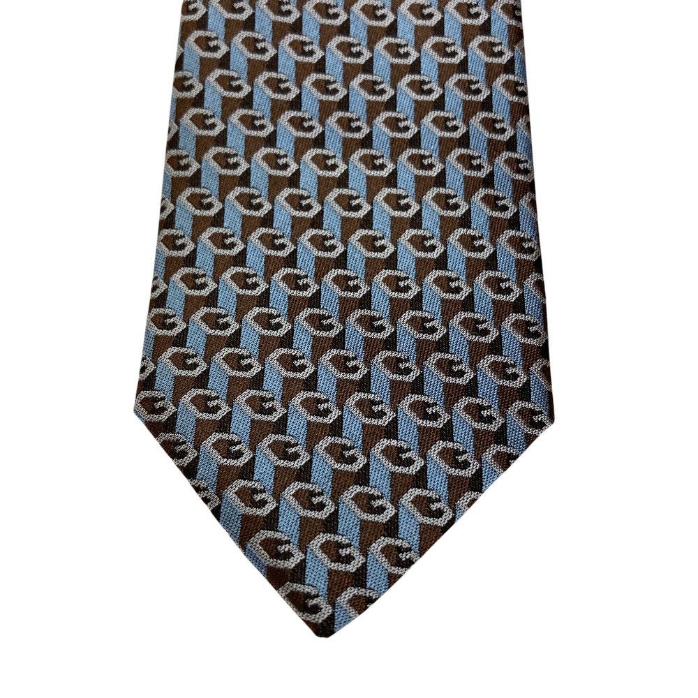 Gucci Gucci Gucci G Logo Jacquard Silk Tie Textile Necktie 796414 DUTY FREE for USA Size ONE SIZE - 2 Thumbnail