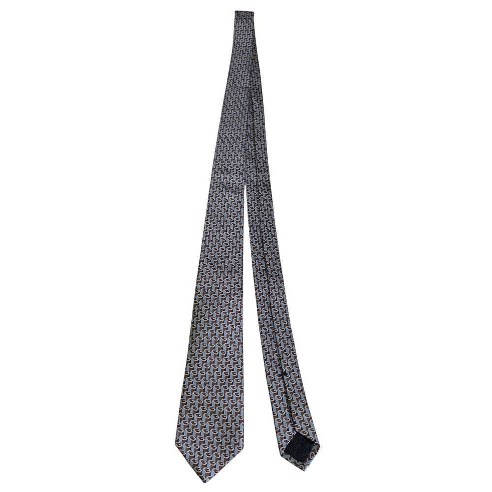 Gucci Gucci Gucci G Logo Jacquard Silk Tie Textile Necktie 796414 DUTY FREE for USA Size ONE SIZE - 3 Thumbnail