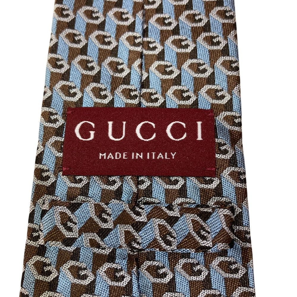 Gucci Gucci Gucci G Logo Jacquard Silk Tie Textile Necktie 796414 DUTY FREE for USA Size ONE SIZE - 7 Thumbnail