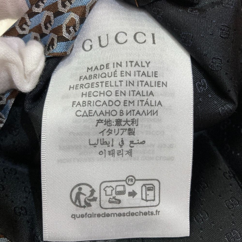 Gucci Gucci Gucci G Logo Jacquard Silk Tie Textile Necktie 796414 DUTY FREE for USA Size ONE SIZE - 8 Thumbnail