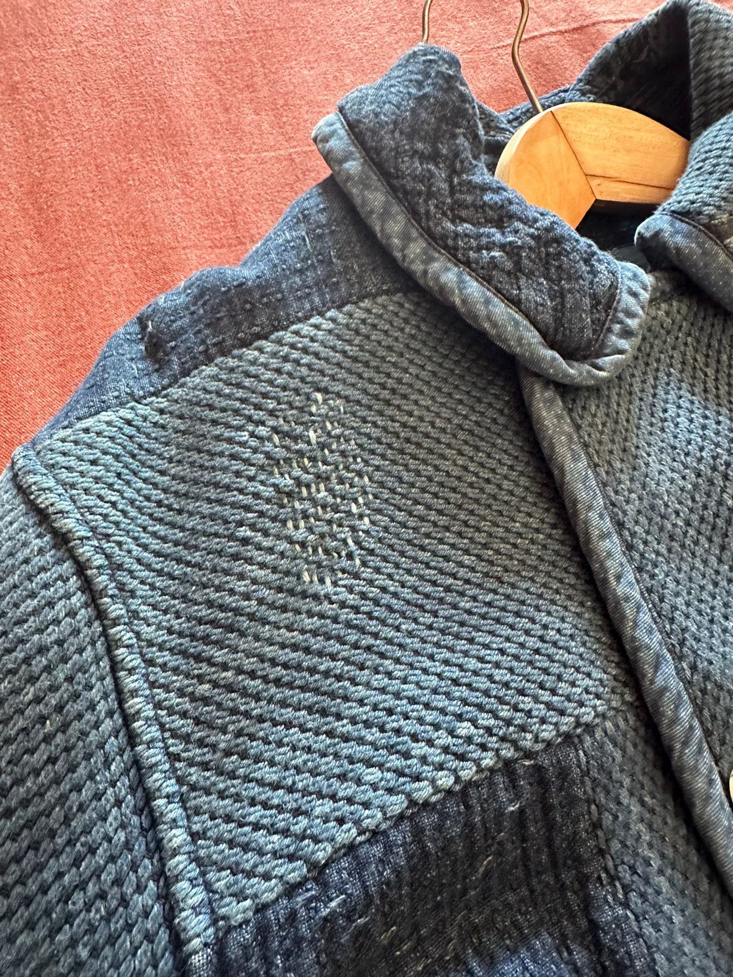 Porter Classic Porter Classic Kendo Sashiko Short Pea Coat Size US XL / EU 56 / 4 - 7 Thumbnail