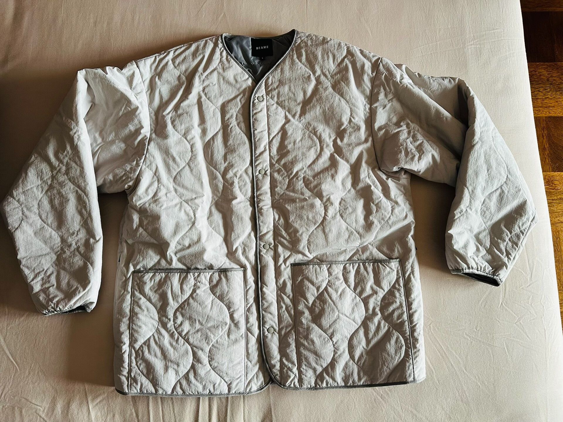 Beams Japan BEAMS Collarless Down Military Jacket Size US L / EU 52-54 / 3 - 6 Thumbnail