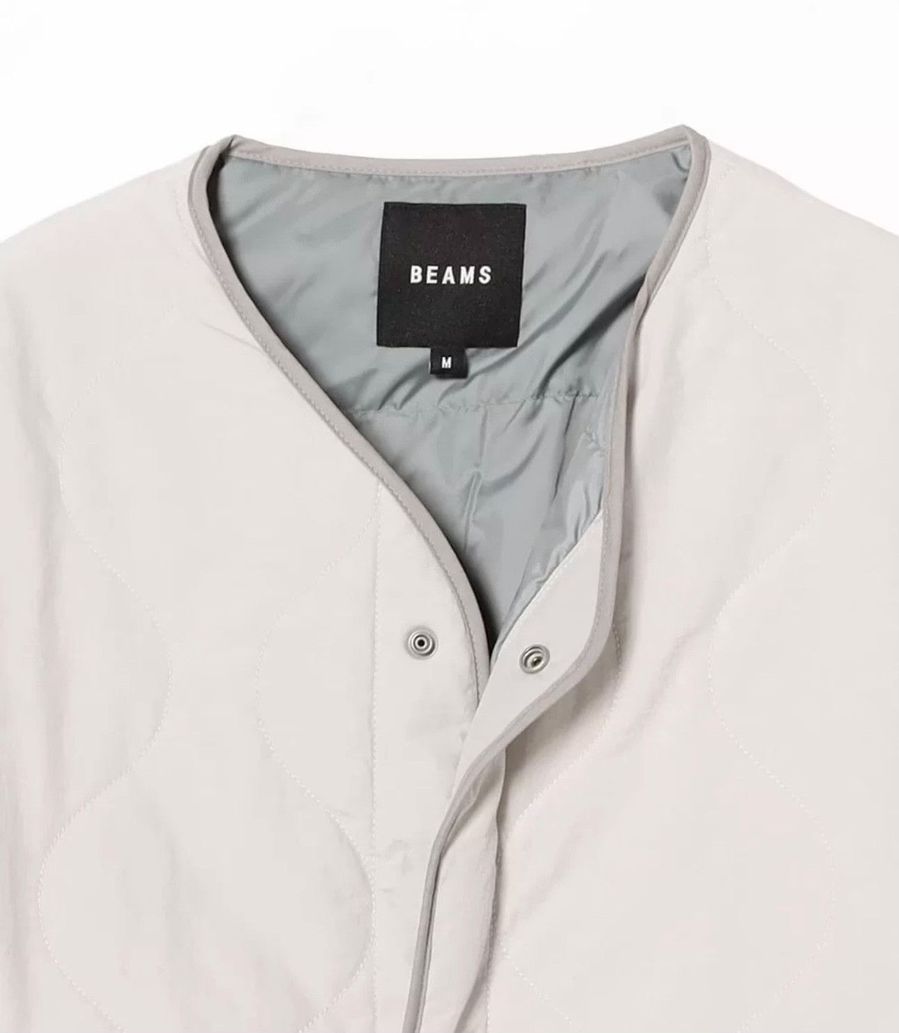 Beams Japan BEAMS Collarless Down Military Jacket Size US L / EU 52-54 / 3 - 2 Thumbnail