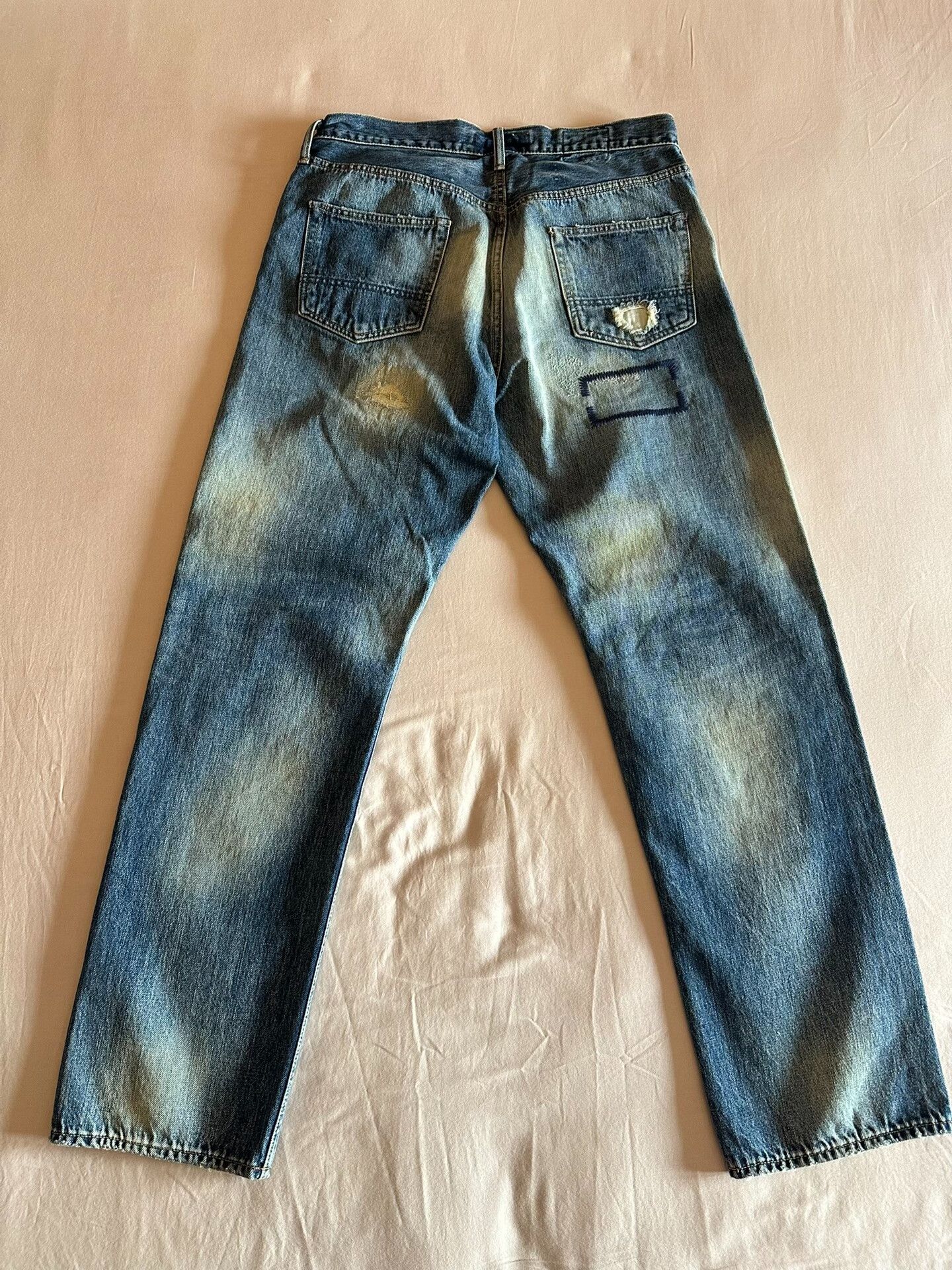 FDMTL FDMTL 24AW Classic Straight Distressed Denim Size US 32 / EU 48 - 4 Thumbnail