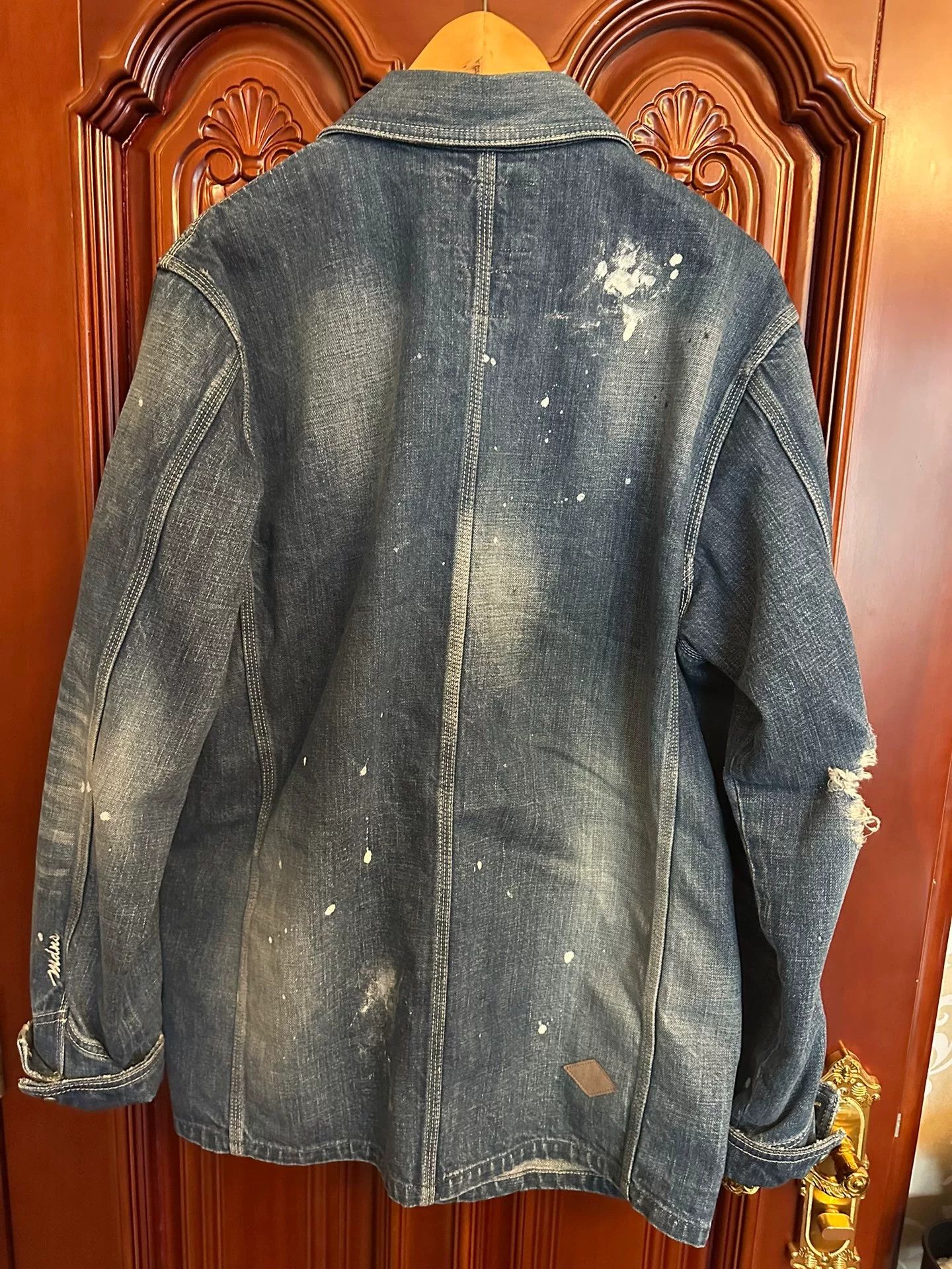 Madness MADNESS 18SS Japanese Railway Denim Jacket Size US XL / EU 56 / 4 - 4 Thumbnail