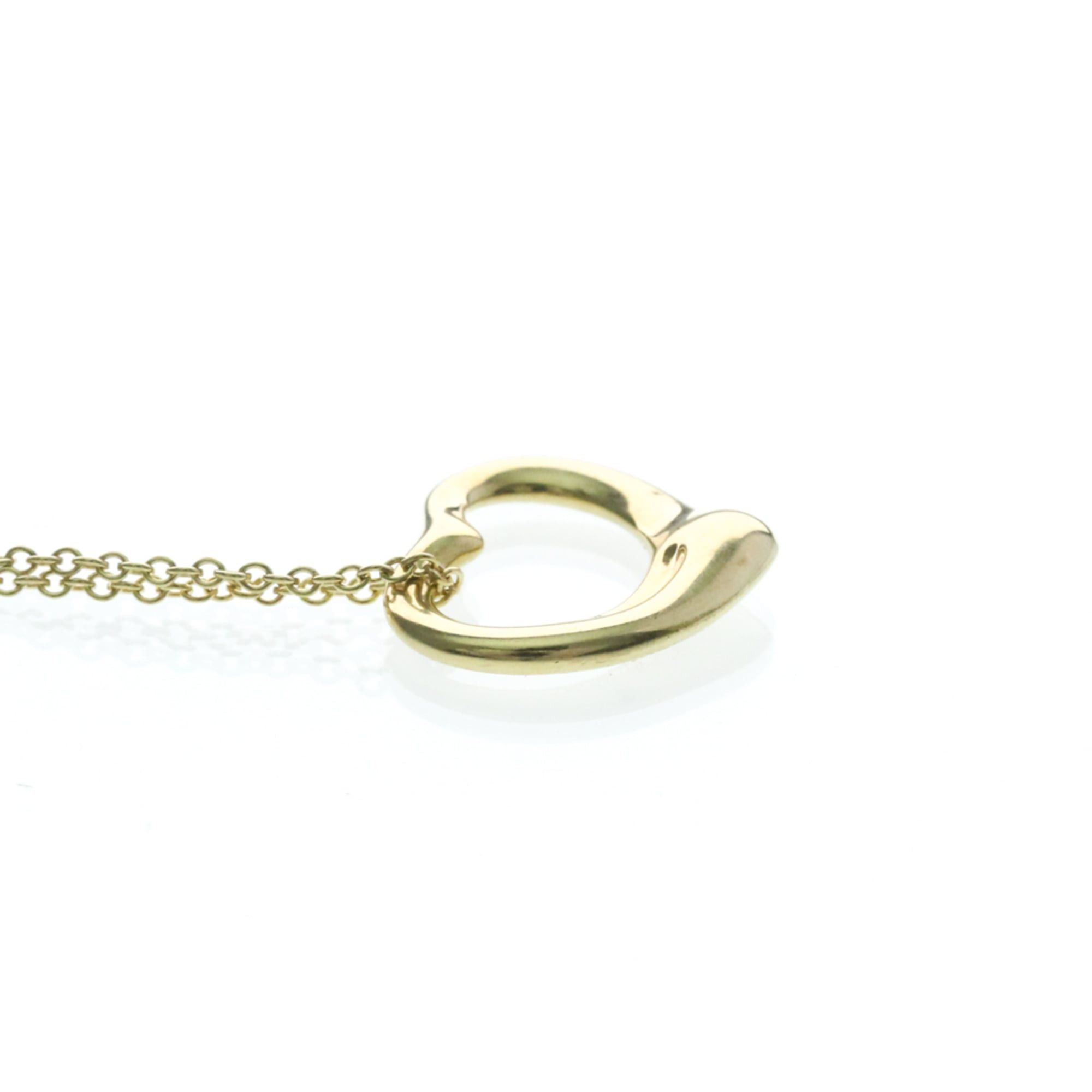 Tiffany & Co. Tiffany Open Heart Yellow Gold (18K) No Stone Men,Women Fashion Pendant Necklace (Gold) Size ONE SIZE - 4 Thumbnail