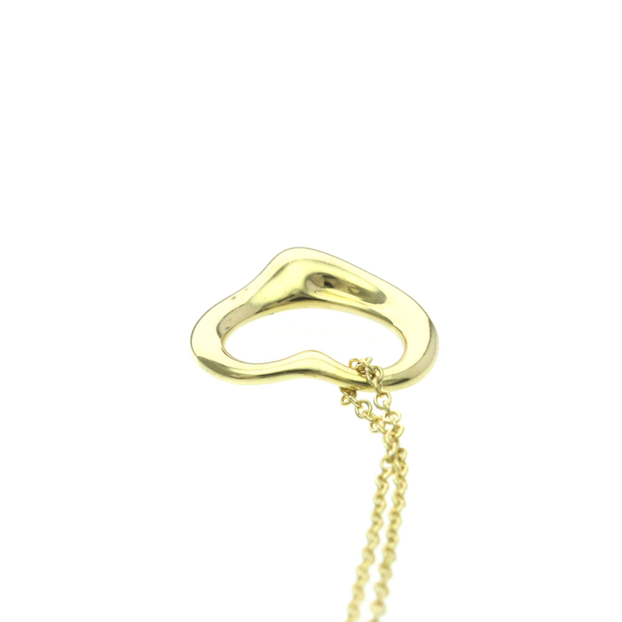 Tiffany & Co. Tiffany Open Heart Yellow Gold (18K) No Stone Men,Women Fashion Pendant Necklace (Gold) Size ONE SIZE - 6 Thumbnail