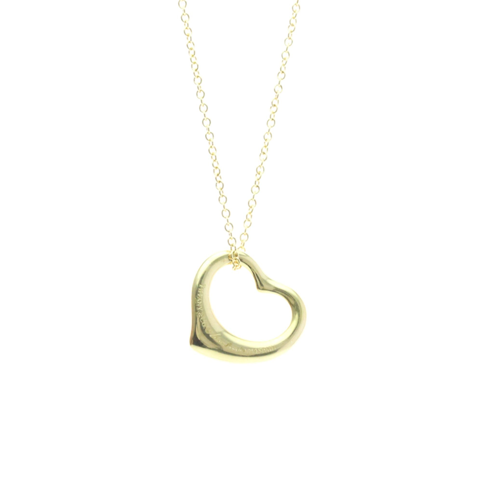 Tiffany & Co. Tiffany Open Heart Yellow Gold (18K) No Stone Men,Women Fashion Pendant Necklace (Gold) Size ONE SIZE - 2 Thumbnail