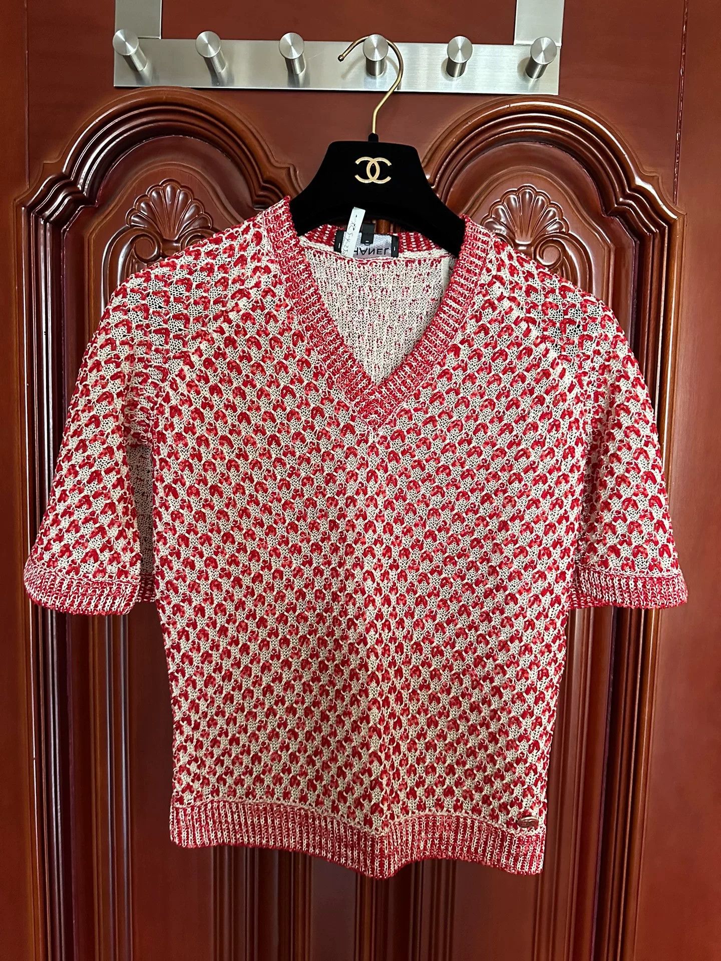 Chanel Chanel Red White Top Pants Set 36 Size XS / US 0-2 / IT 36-38 - 2 Thumbnail