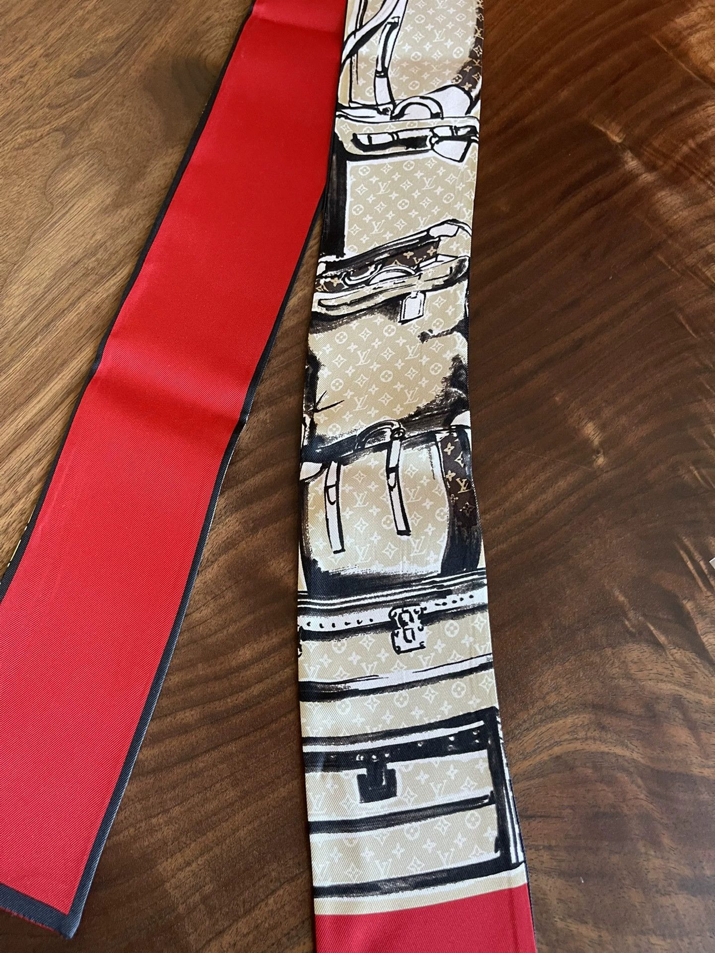 Louis Vuitton LV Twilly Hair Tie Rare Model Size ONE SIZE - 4 Thumbnail