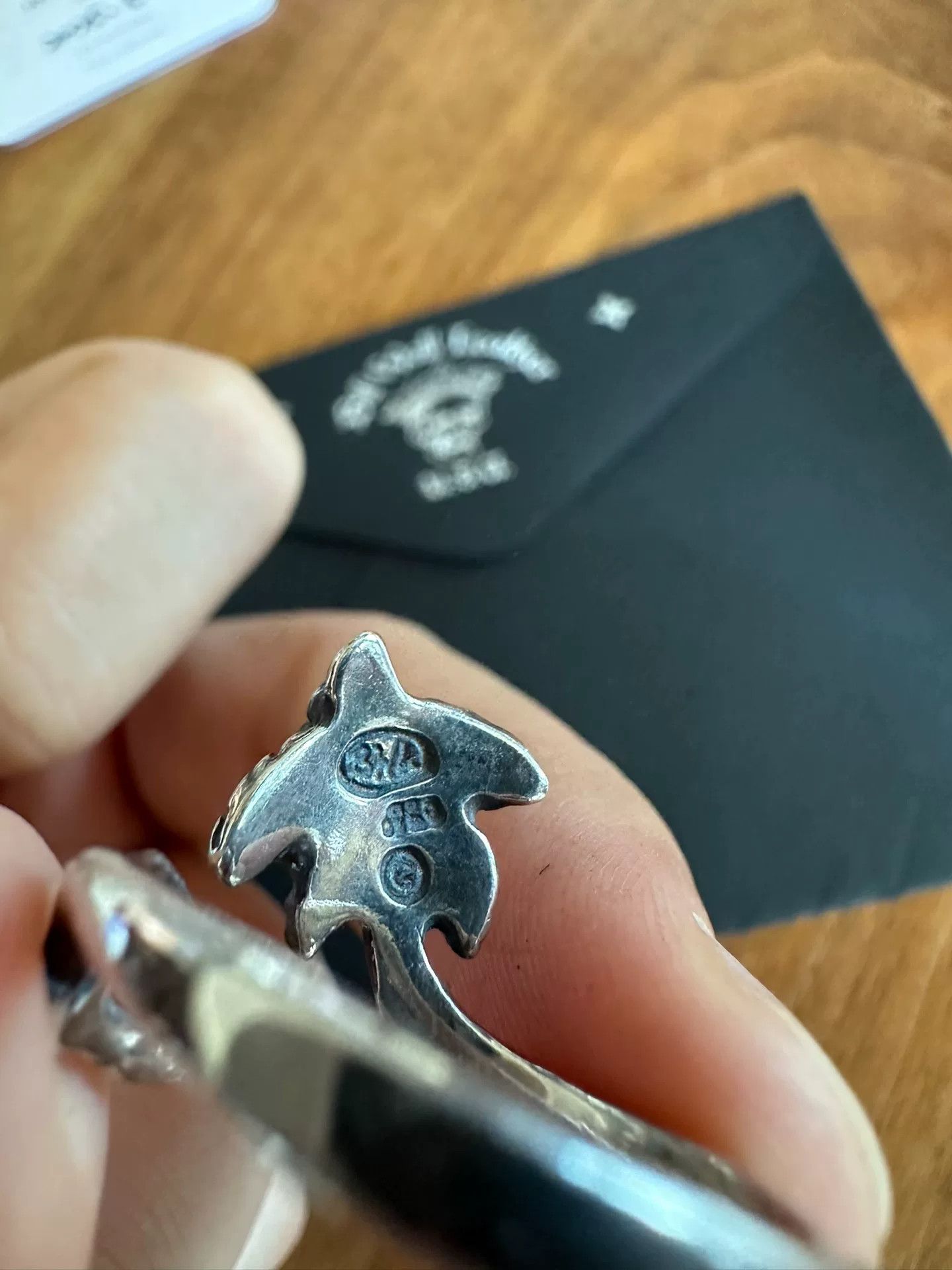 Bill Wall Leather BWL Smiley Silver Ring Size ONE SIZE - 5 Thumbnail