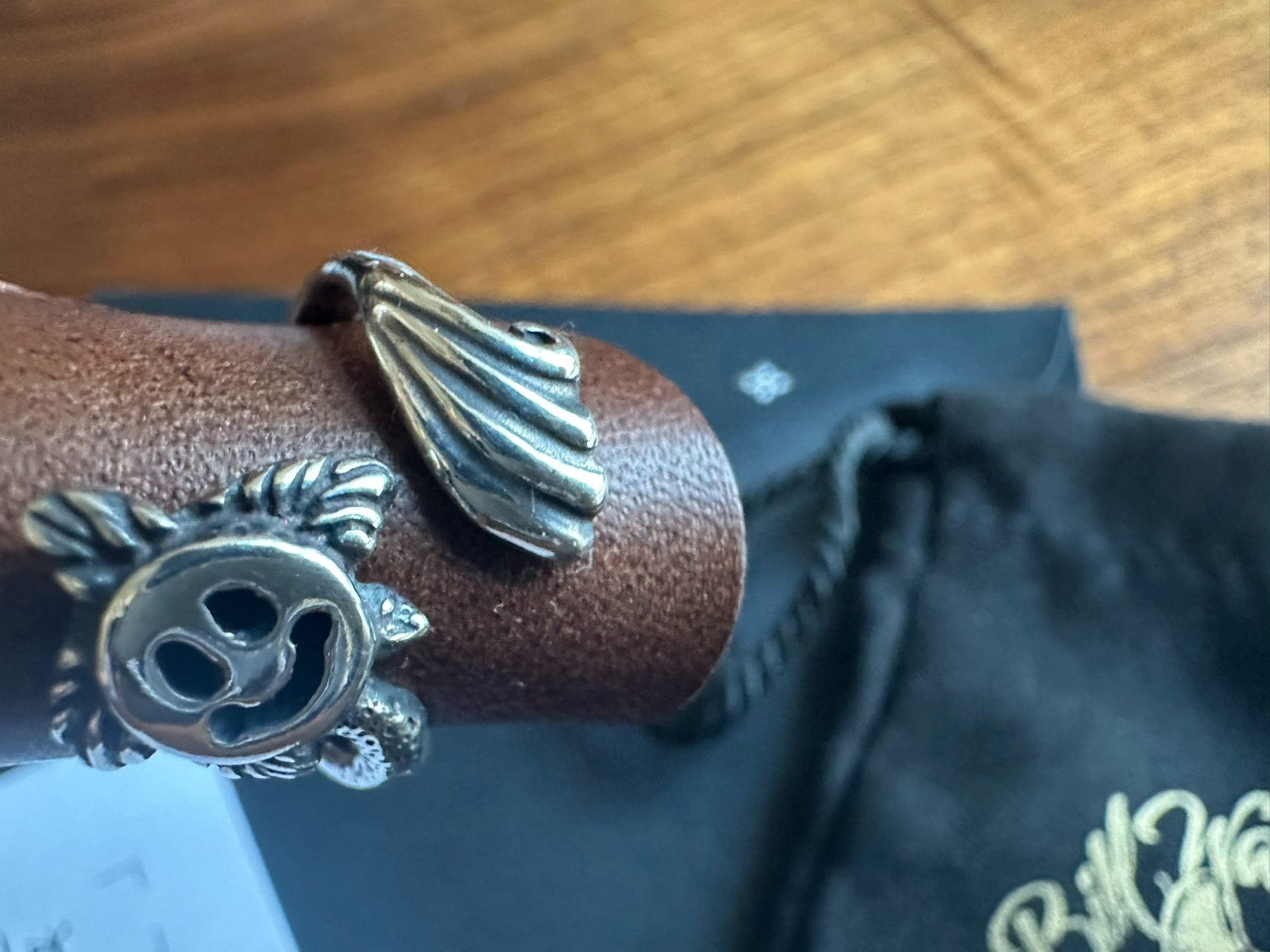 Bill Wall Leather BWL Smiley Silver Ring Size ONE SIZE - 9 Thumbnail