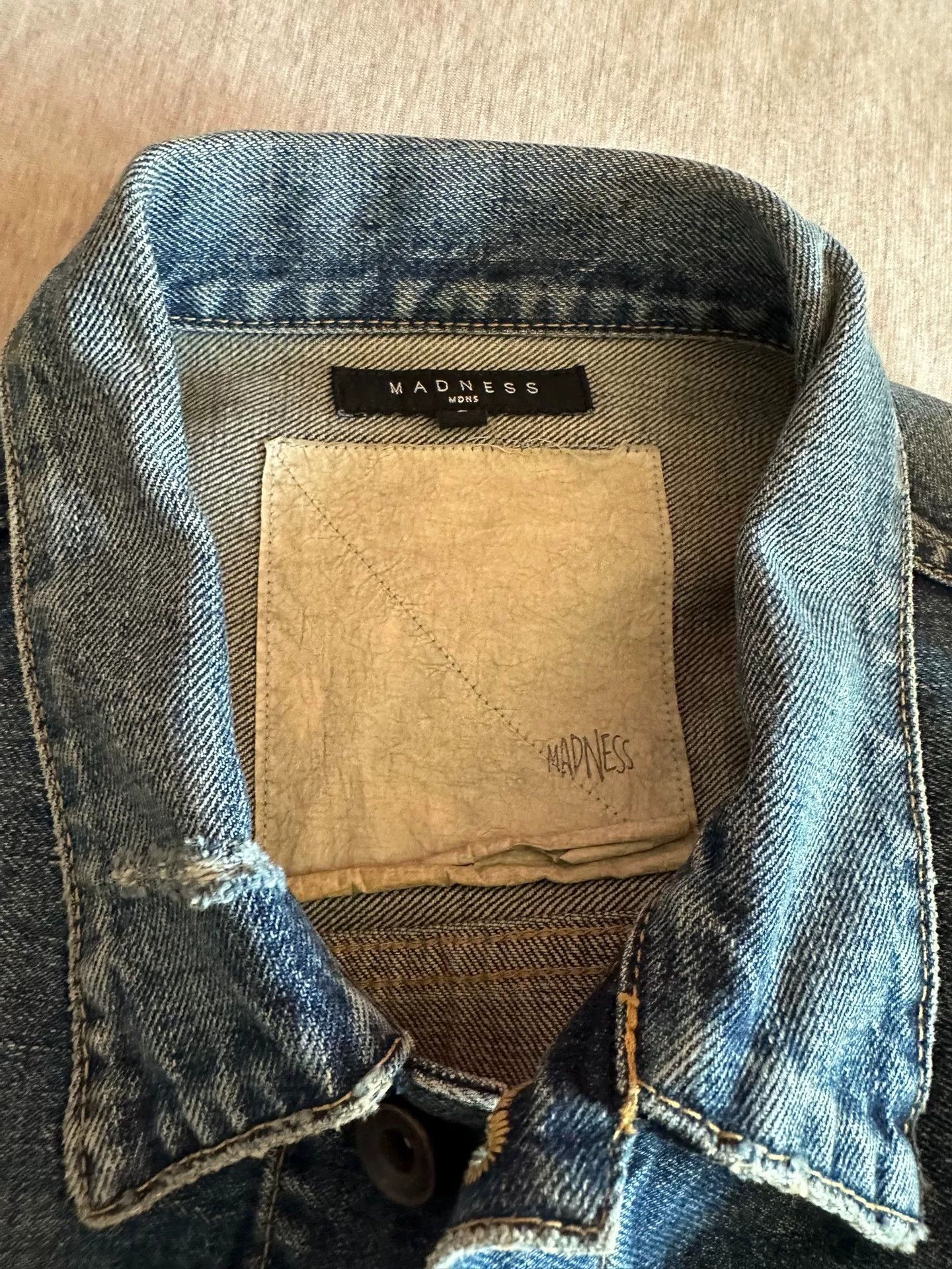 Madness Madness Silk Pocket Denim Jacket Size US L / EU 52-54 / 3 - 2 Thumbnail