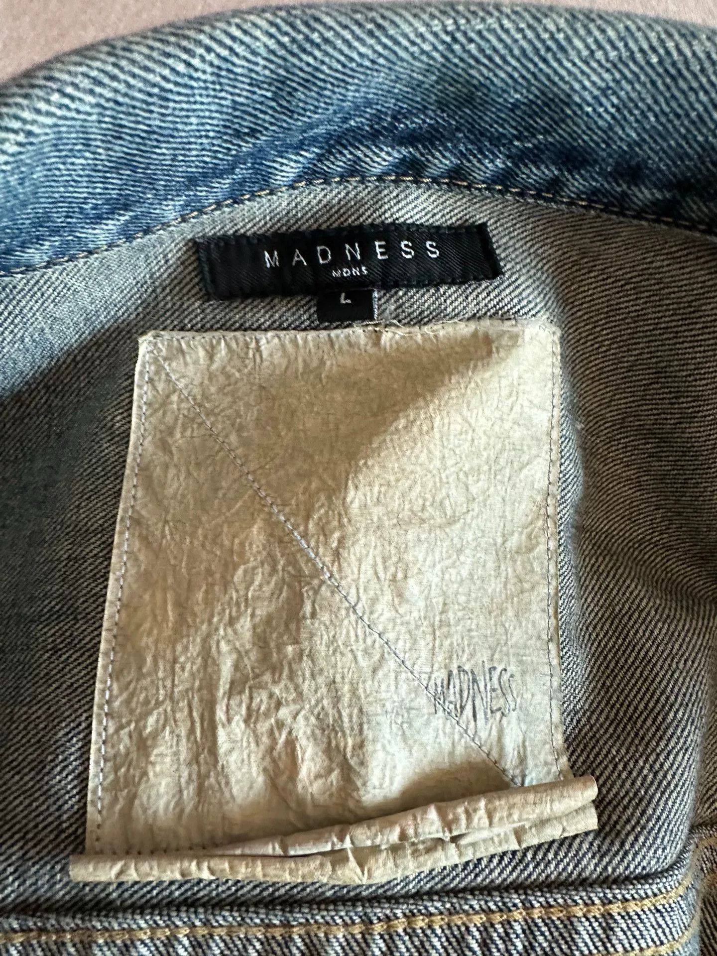 Madness Madness Silk Pocket Denim Jacket Size US L / EU 52-54 / 3 - 3 Thumbnail