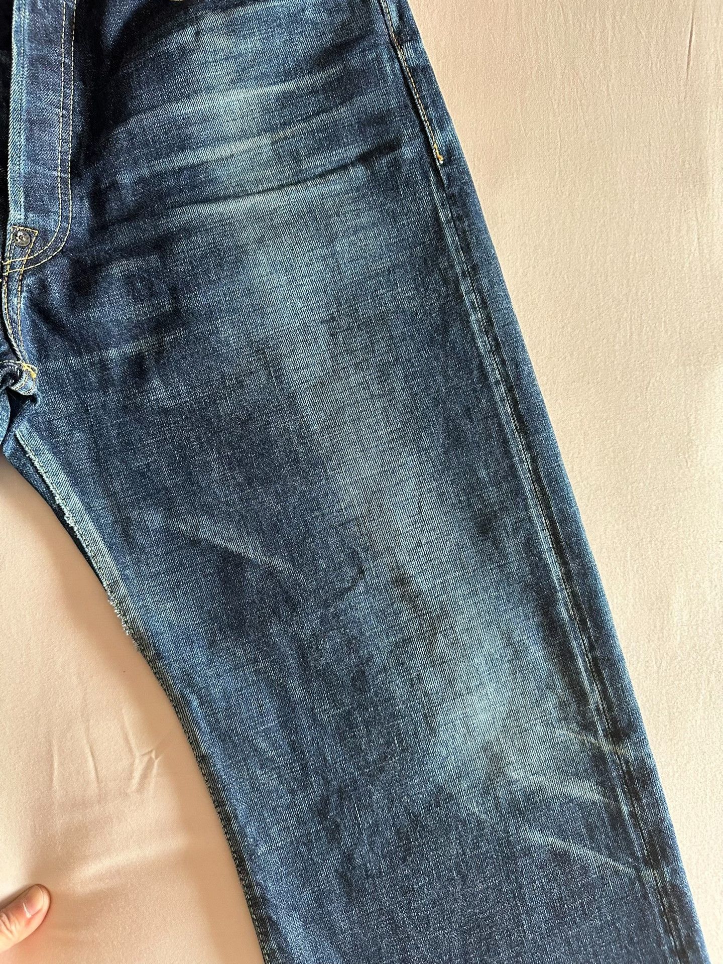 DENHAM Denham Japanese-Made Relaxed Straight Jeans Size US 31 - 3 Thumbnail