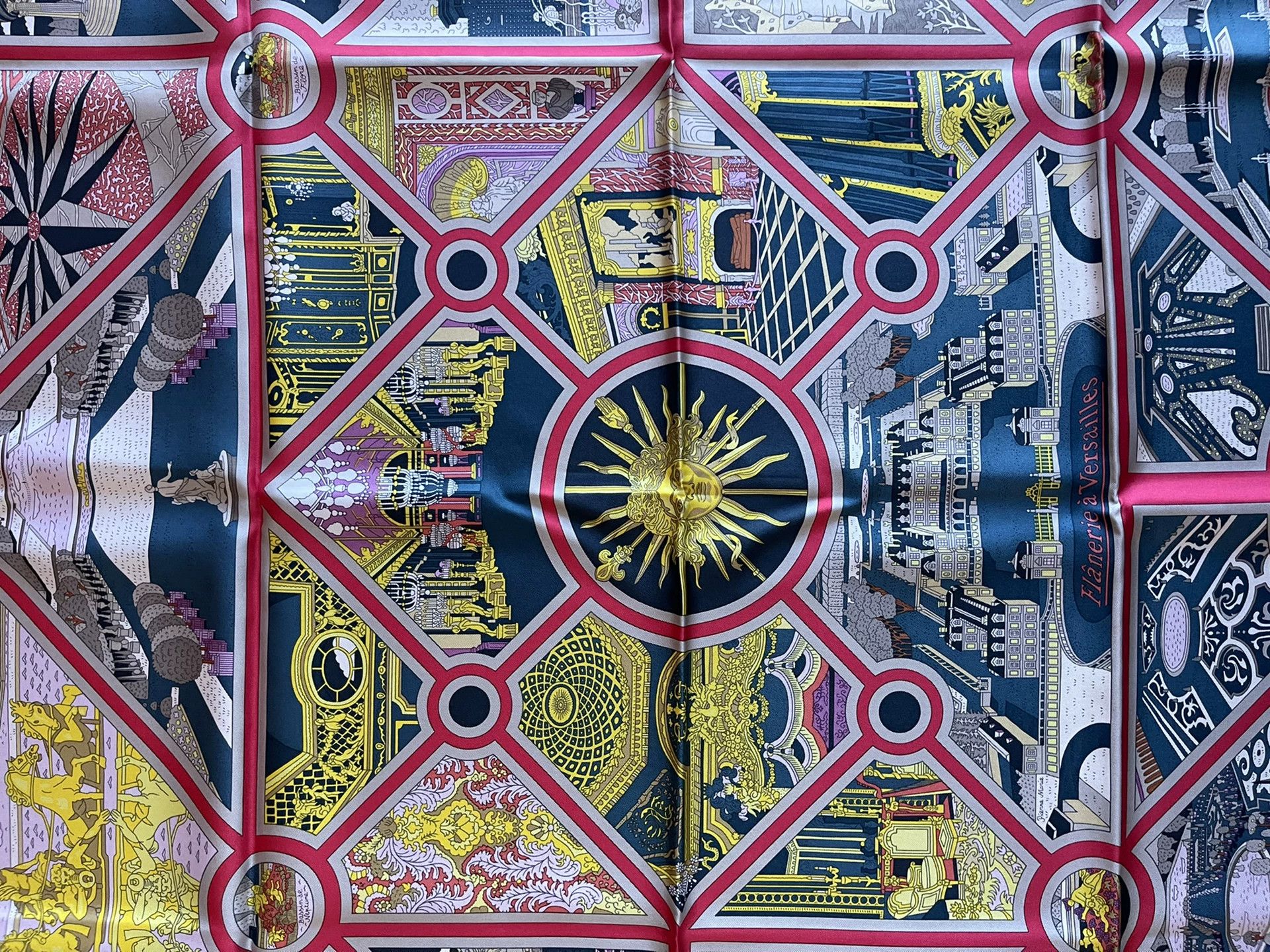 Hermes Hermès Silk Scarf 90x90 Versailles Size ONE SIZE - 2 Thumbnail