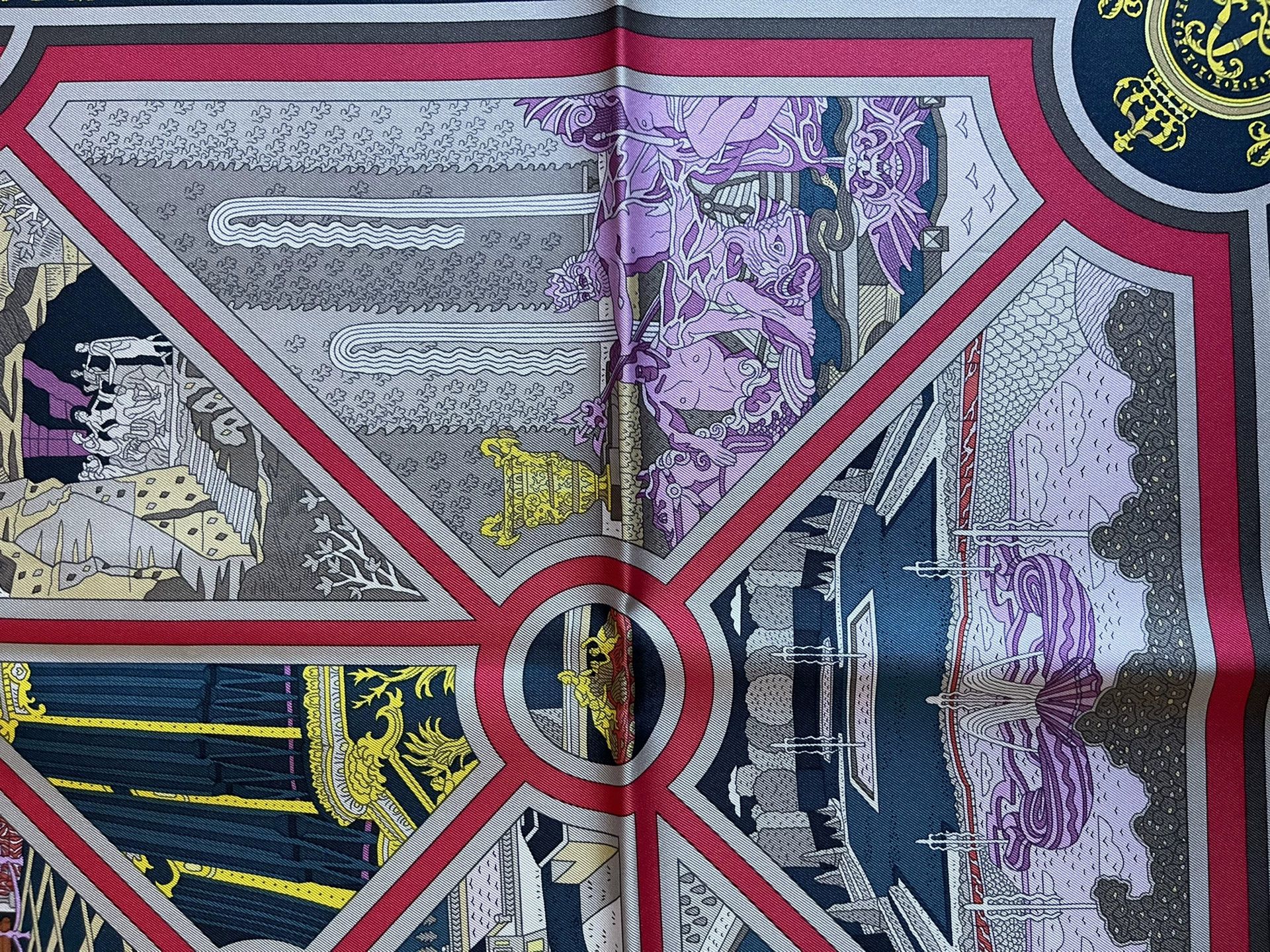 Hermes Hermès Silk Scarf 90x90 Versailles Size ONE SIZE - 4 Thumbnail
