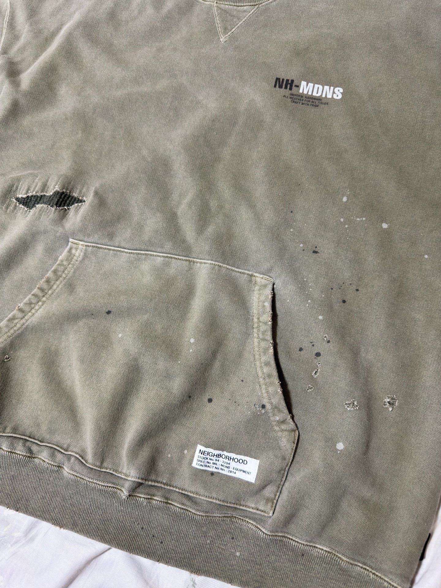 Madness Neighborhood Madness 24AW Washed Crewneck Sweatshirt Size US XXL / EU 58 / 5 - 7 Thumbnail