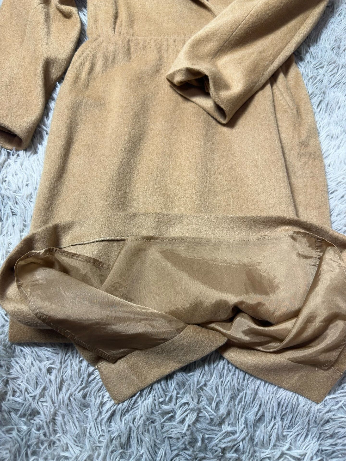 Max Mara Maxmara Brown Camel Hair Coat Size XS / US 0-2 / IT 36-38 - 6 Thumbnail