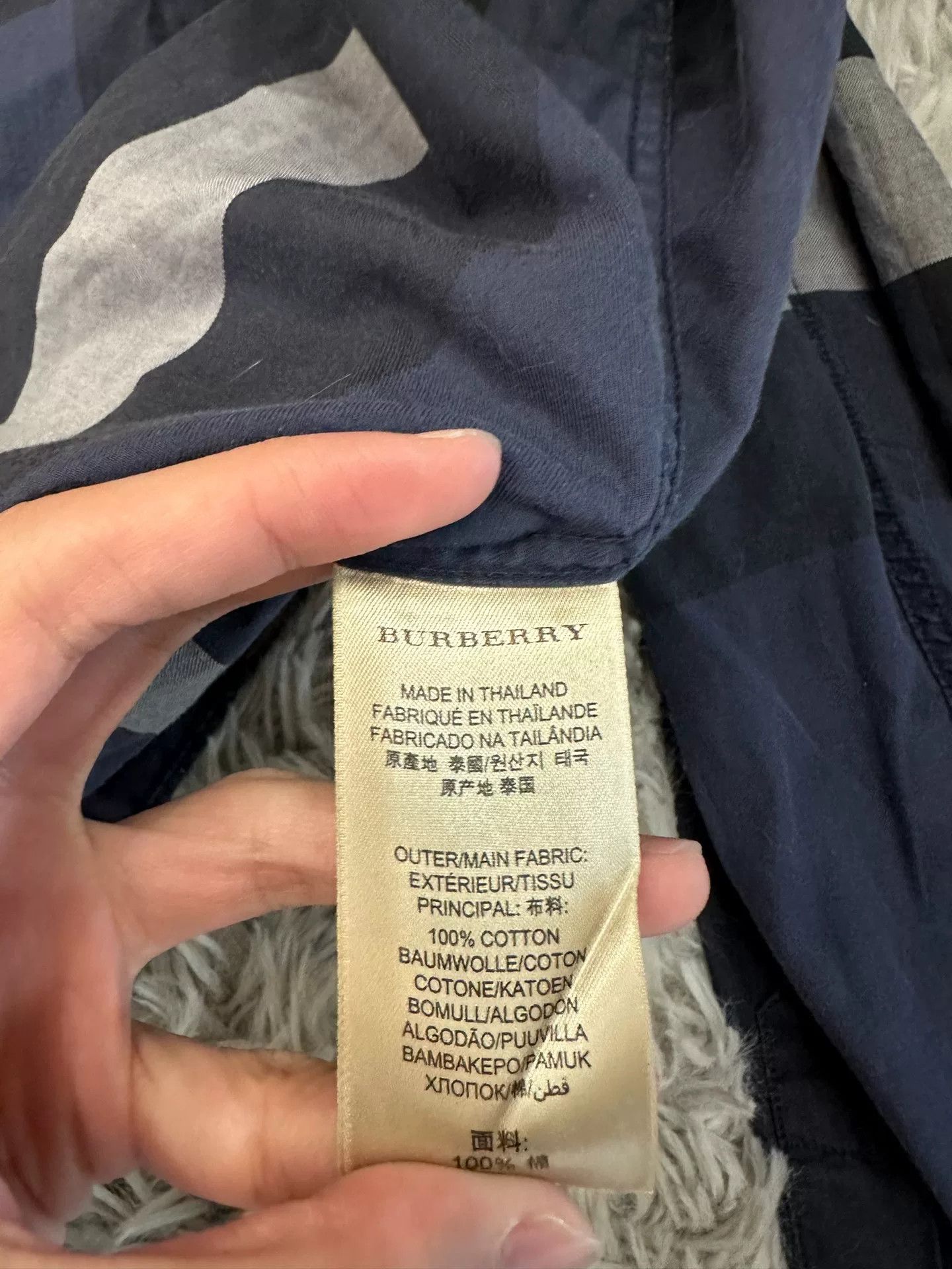 Burberry Burberry Blue Check Shirt Size US S / EU 44-46 / 1 - 5 Thumbnail