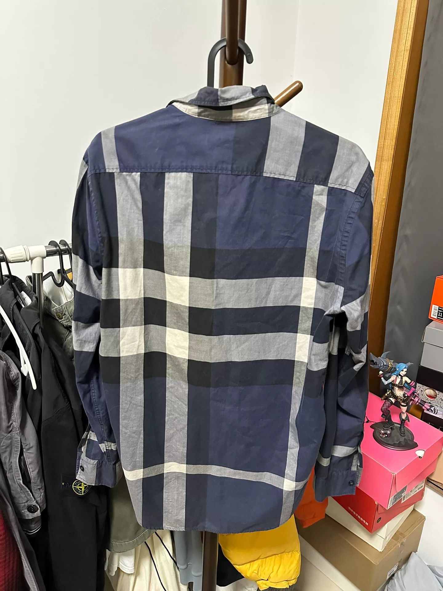 Burberry Burberry Blue Check Shirt Size US S / EU 44-46 / 1 - 2 Thumbnail