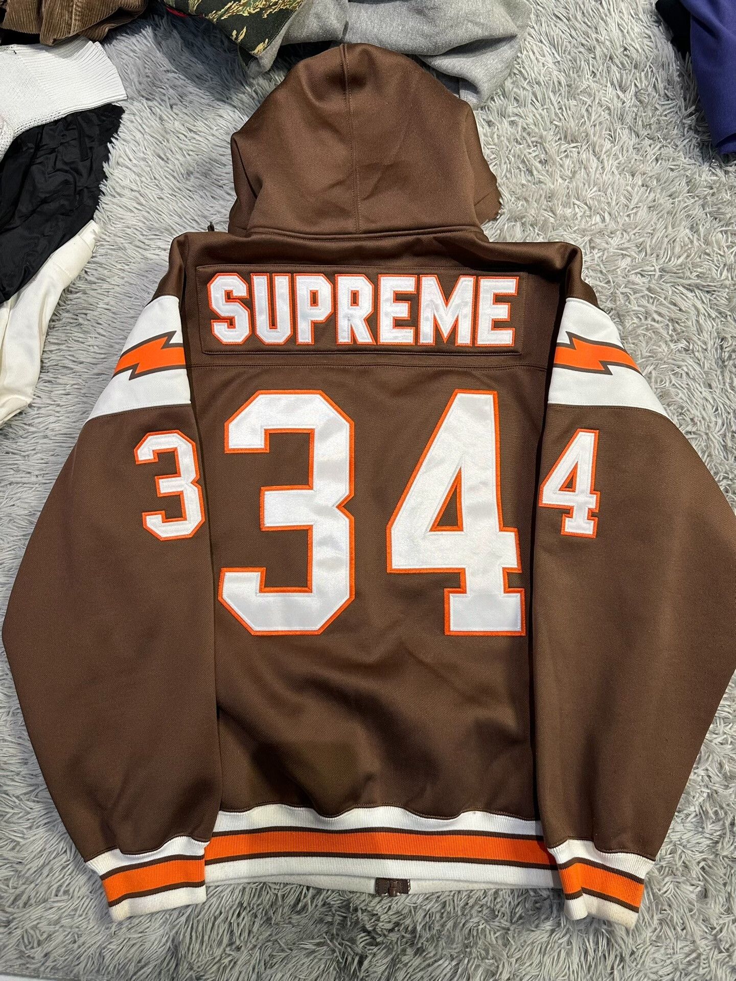 Supreme Supreme SS24 Zip-Up Number Hoodie Jacket Size US L / EU 52-54 / 3 - 2 Thumbnail