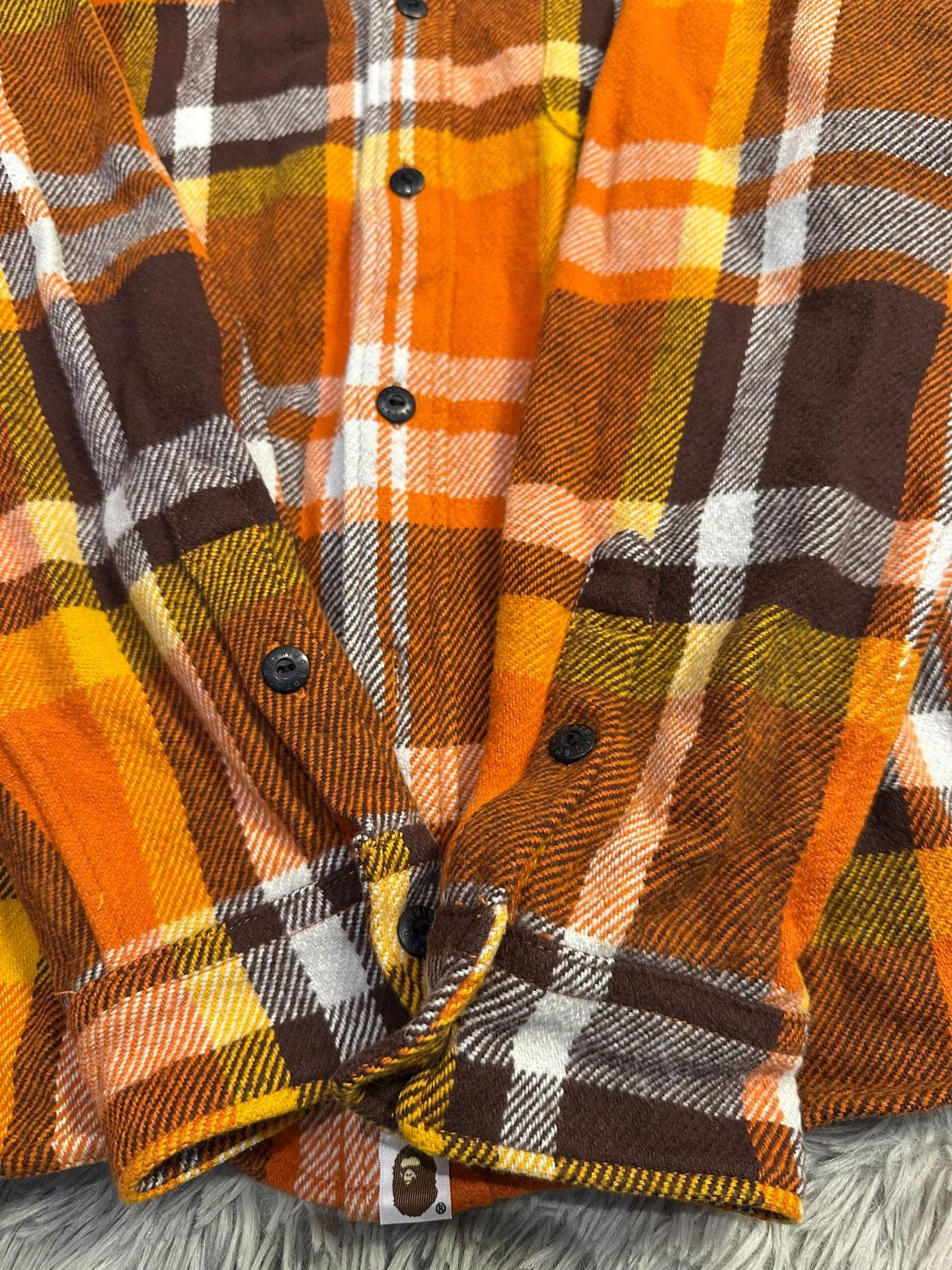 Bape A BATHING APE FW24 Plaid Long-Sleeve Shirt Size US M / EU 48-50 / 2 - 5 Thumbnail