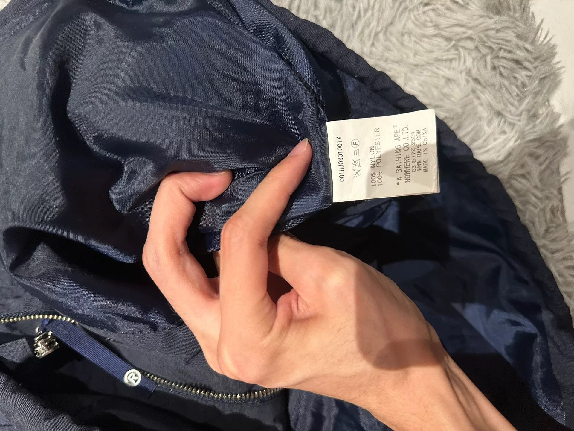Bape Bape Shark Windproof Jacket XL Blue Size US XL / EU 56 / 4 - 4 Thumbnail