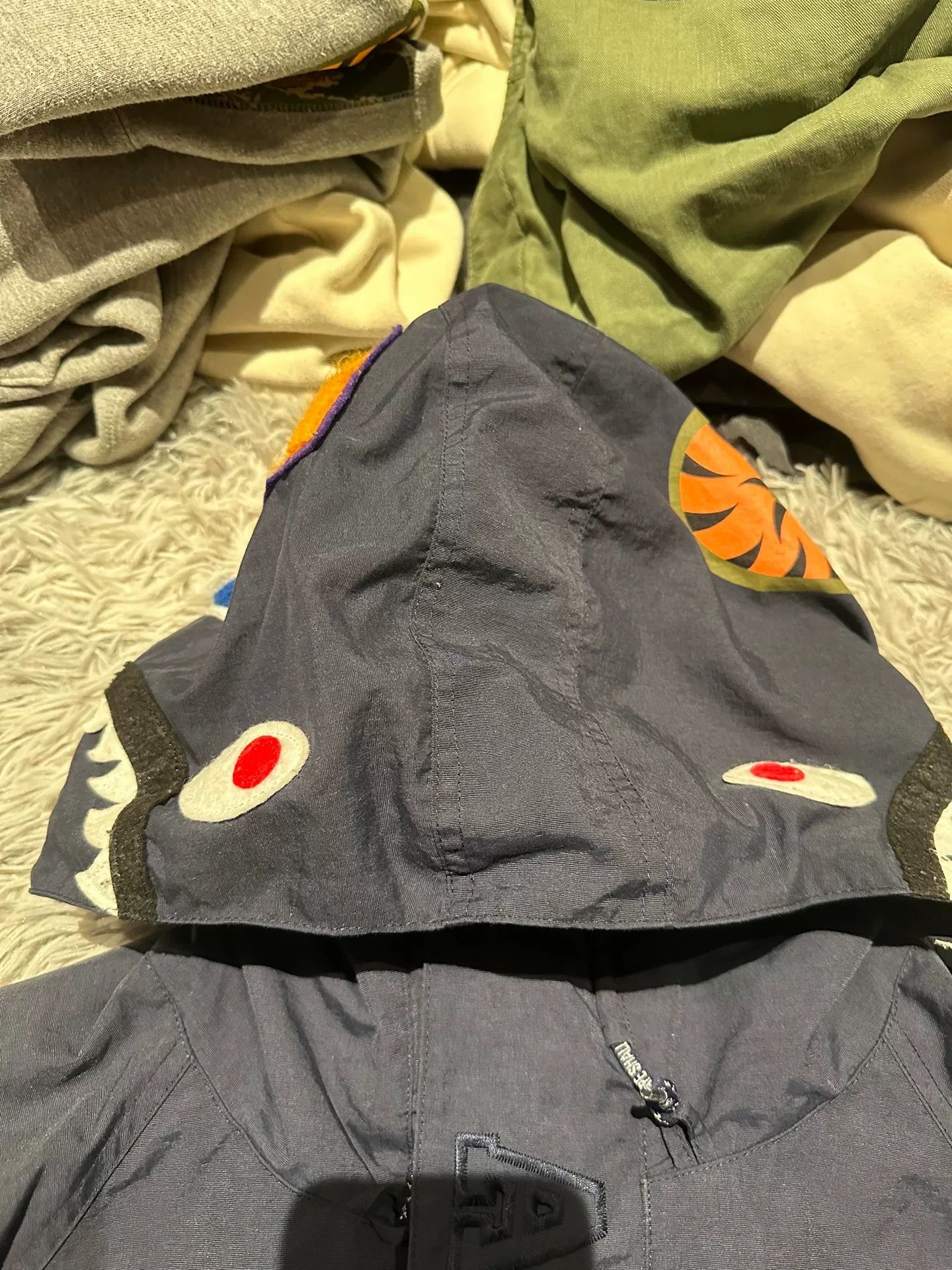 Bape Bape Shark Windproof Jacket XL Blue Size US XL / EU 56 / 4 - 2 Thumbnail