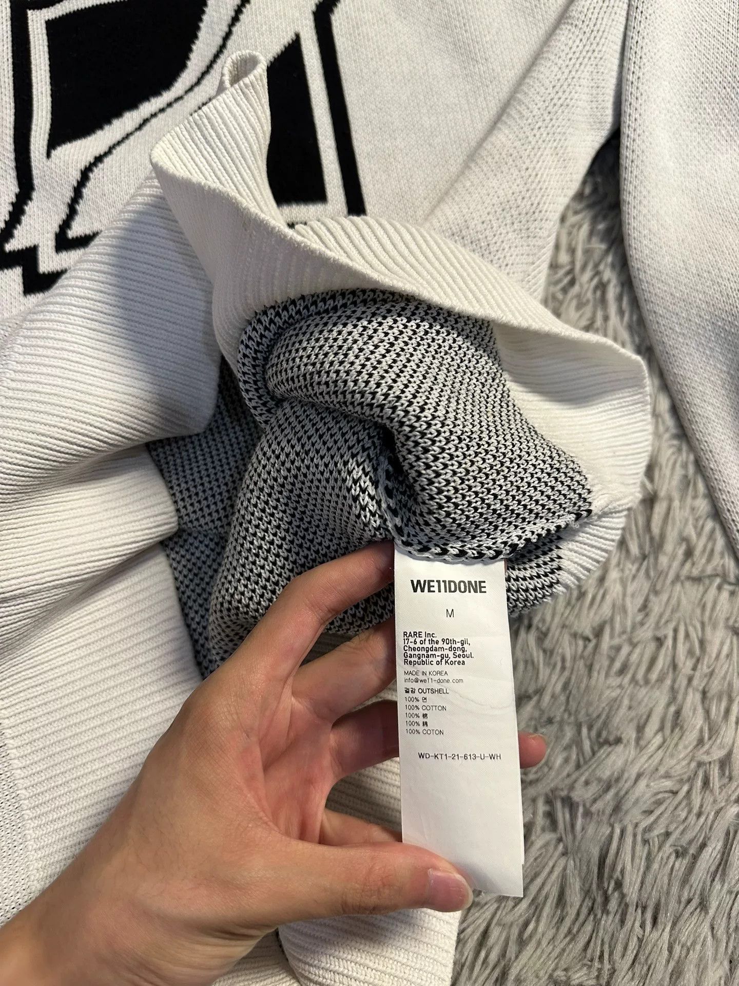 WE11DONE We11done White Sweater Size M Size US M / EU 48-50 / 2 - 5 Thumbnail