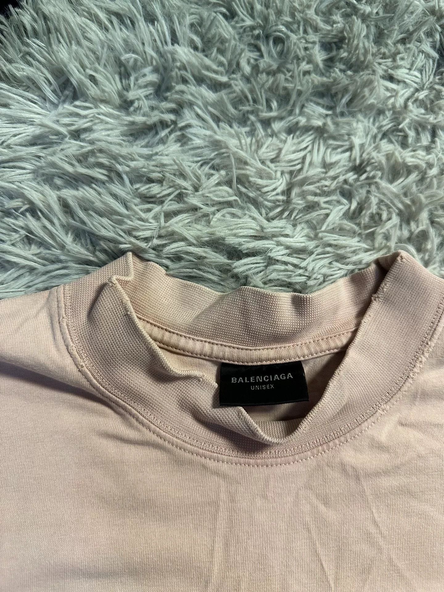 Balenciaga Balenciaga Mirror Light Pink Short Sleeve Size M / US 6-8 / IT 42-44 - 4 Thumbnail