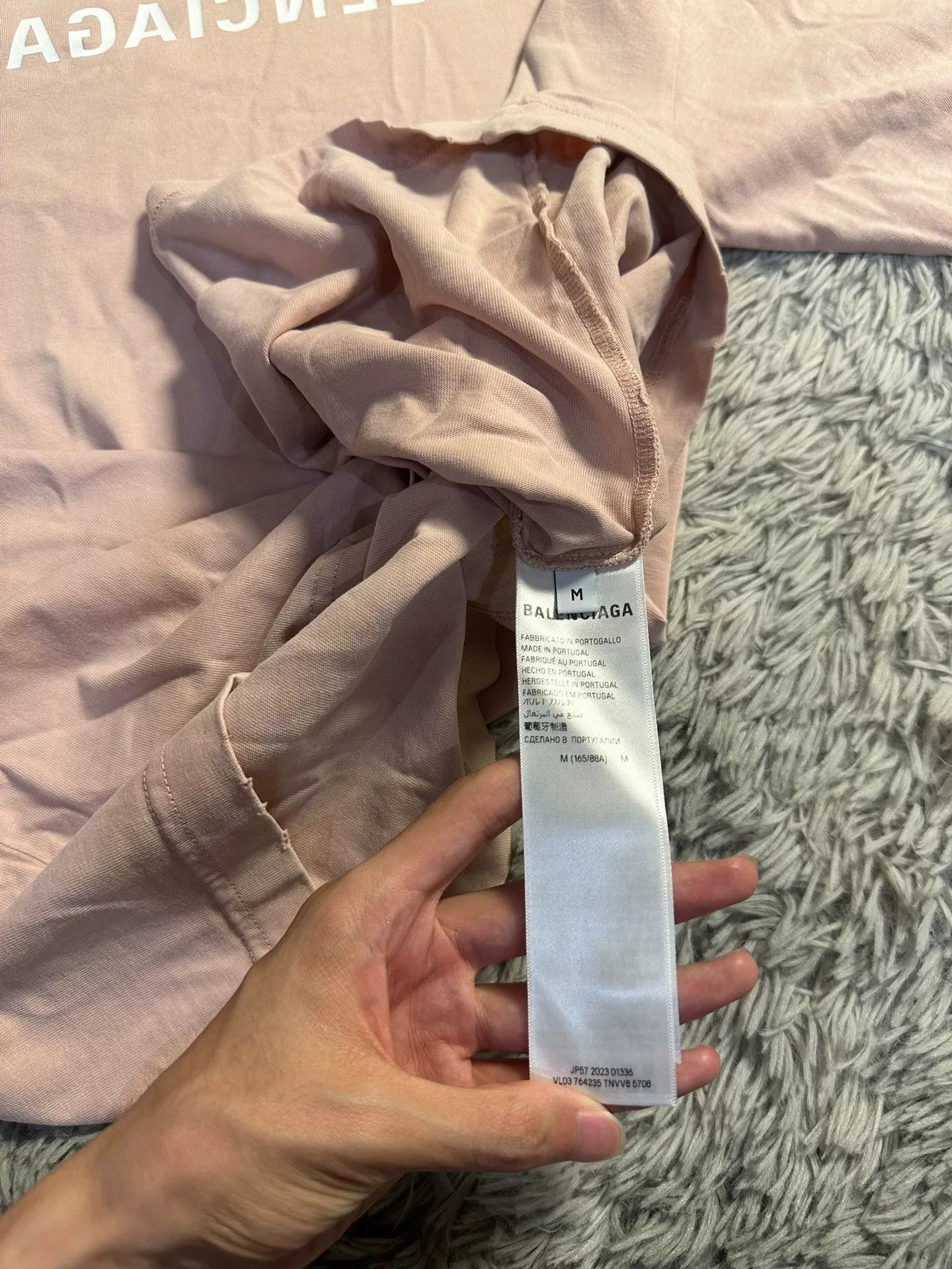 Balenciaga Balenciaga Mirror Light Pink Short Sleeve Size M / US 6-8 / IT 42-44 - 6 Thumbnail