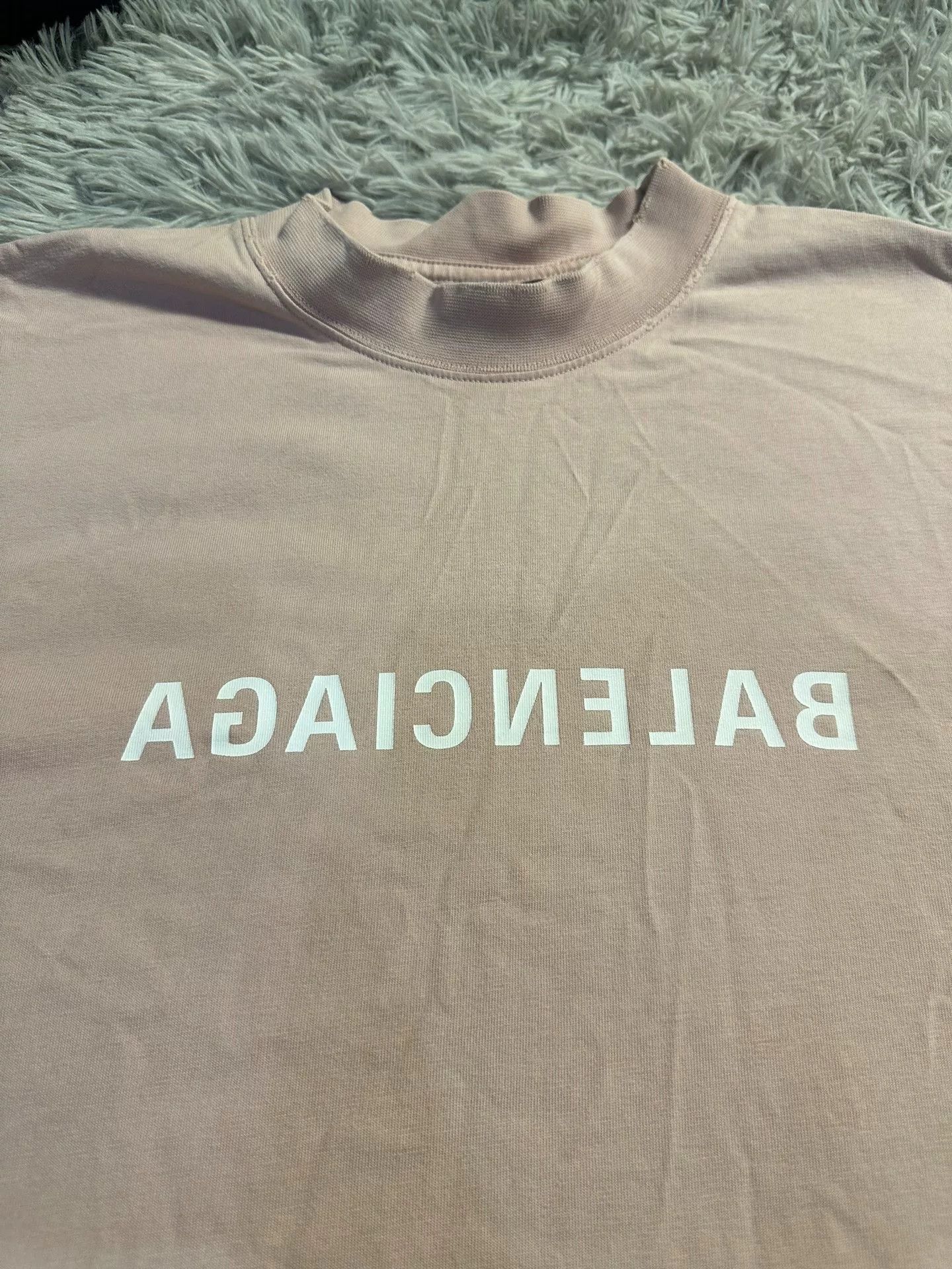 Balenciaga Balenciaga Mirror Light Pink Short Sleeve Size M / US 6-8 / IT 42-44 - 3 Thumbnail