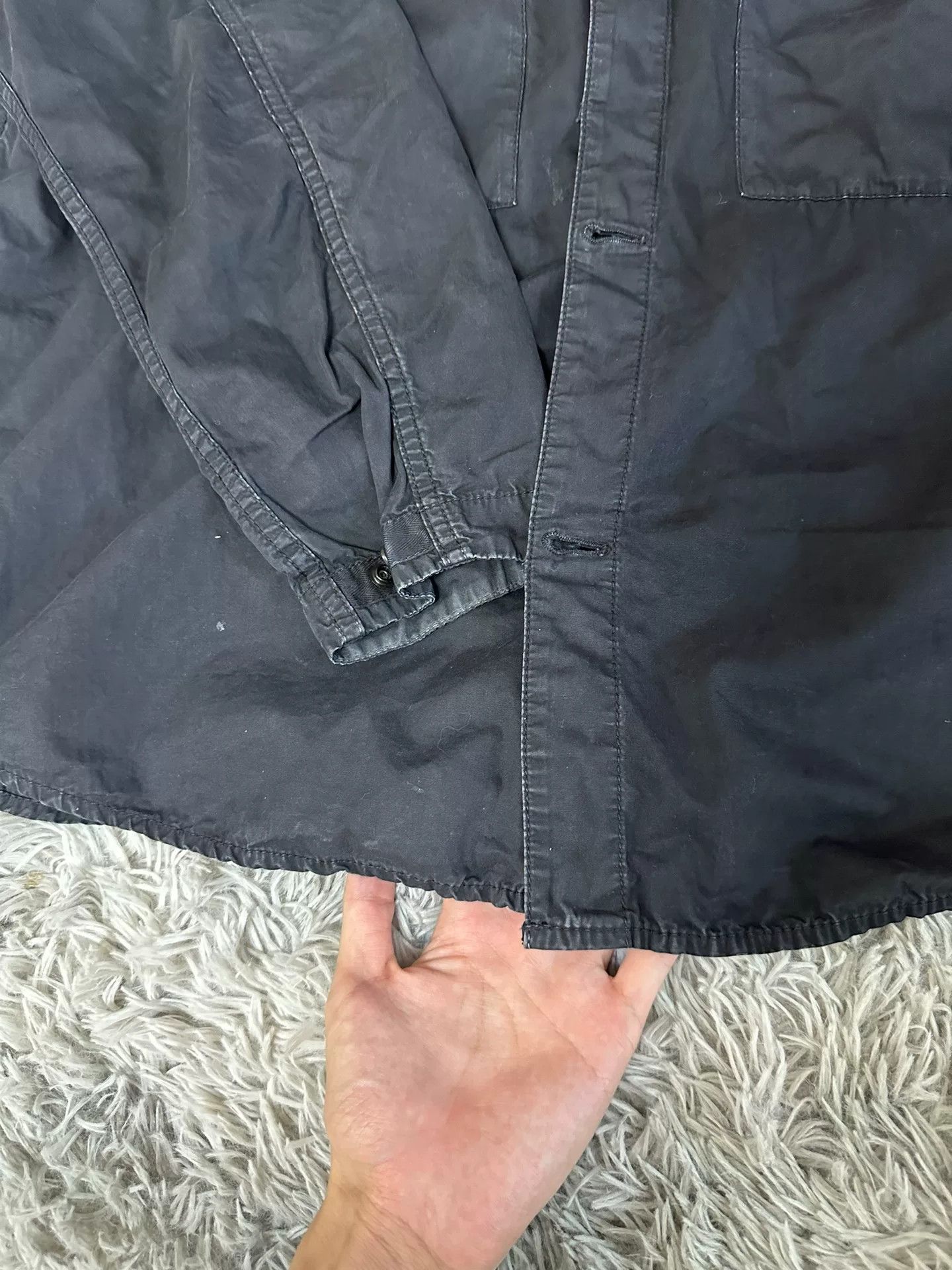 Stone Island Stone Island Washed Button Jacket Size US XL / EU 56 / 4 - 5 Thumbnail