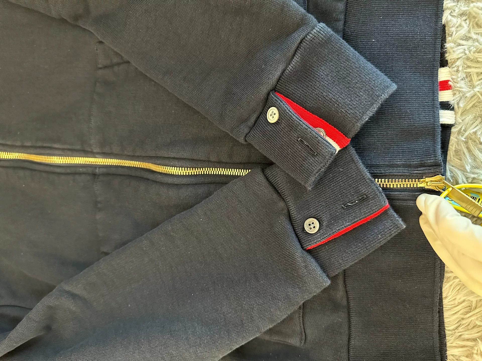 Thom Browne Thom Browne Striped Zip Hoodie Size S / US 4 / IT 40 - 4 Thumbnail