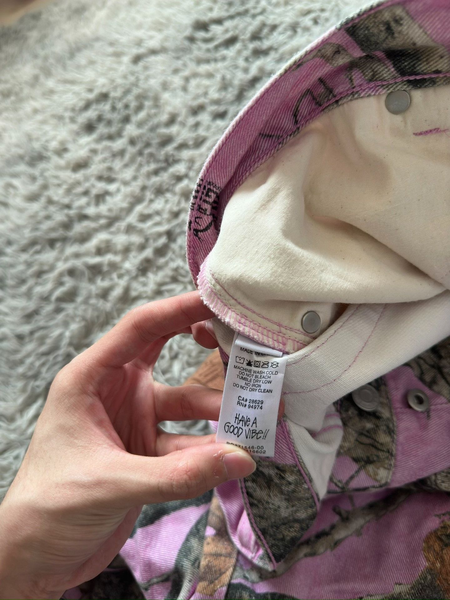 Stussy Stussy x Real Tree FW22 Pink Jeans Size US 30 / EU 46 - 7 Thumbnail