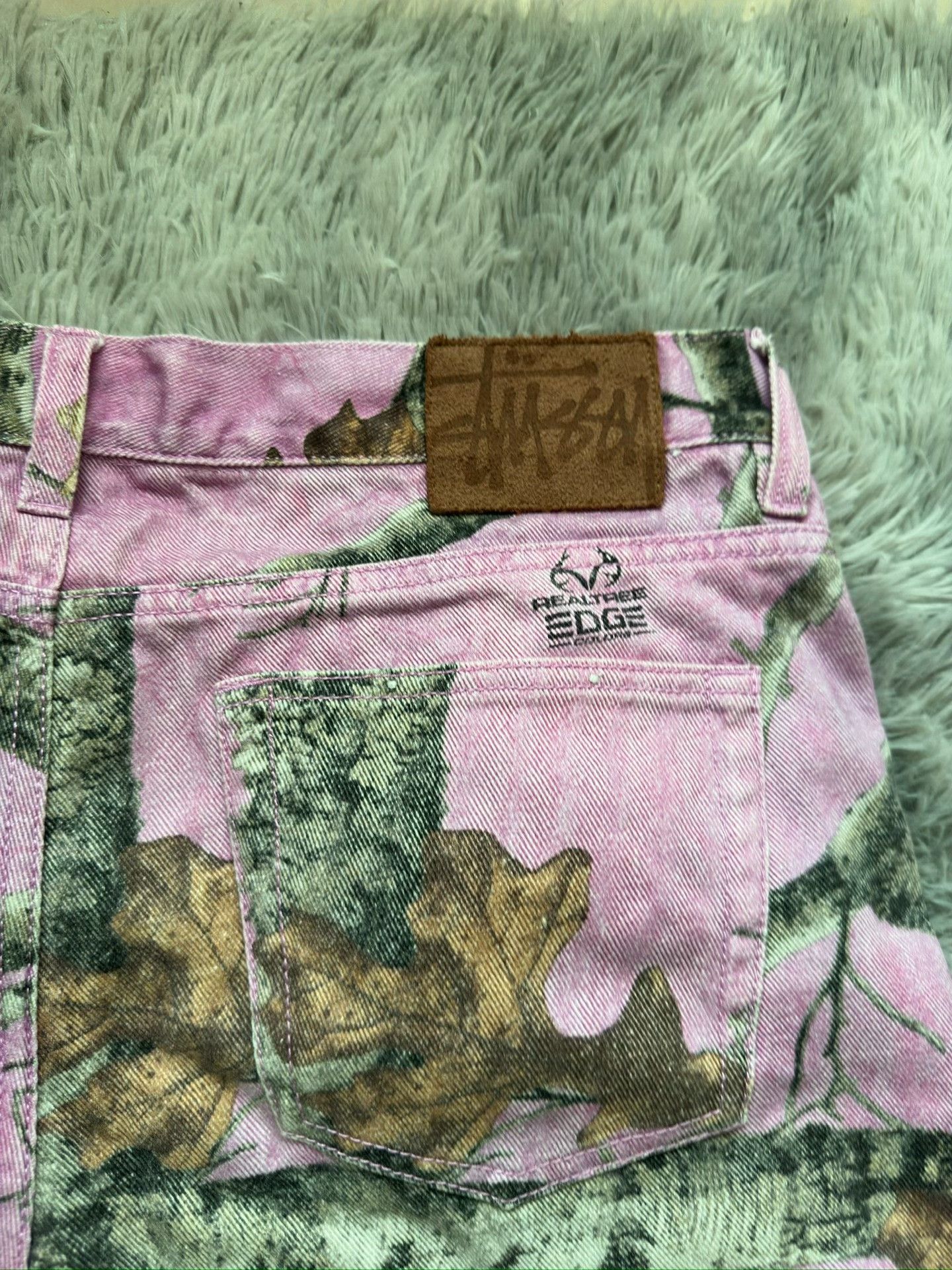 Stussy Stussy x Real Tree FW22 Pink Jeans Size US 30 / EU 46 - 5 Thumbnail