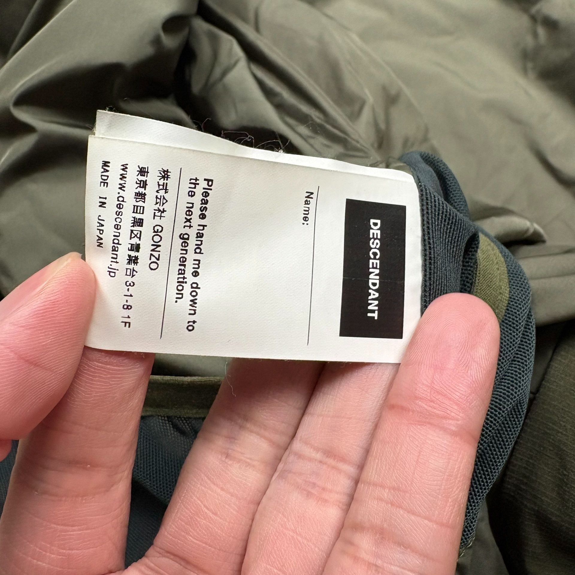 Descendant DESCENDANT Whale Logo Down Jacket Size US S / EU 44-46 / 1 - 8 Thumbnail