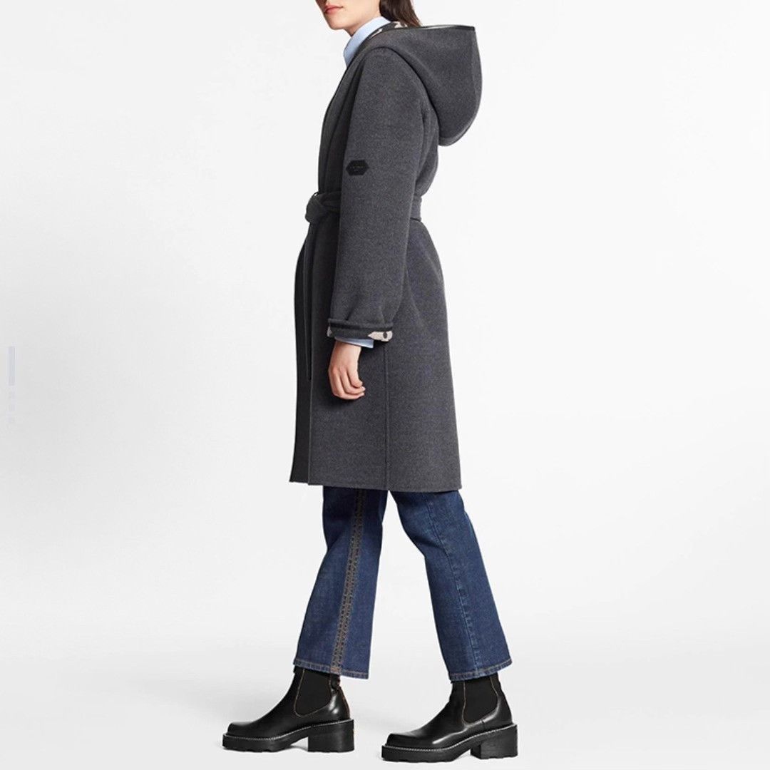 Louis Vuitton Louis Vuitton Wrap Hooded Belted Coat Size S / US 4 / IT 40 - 4 Thumbnail