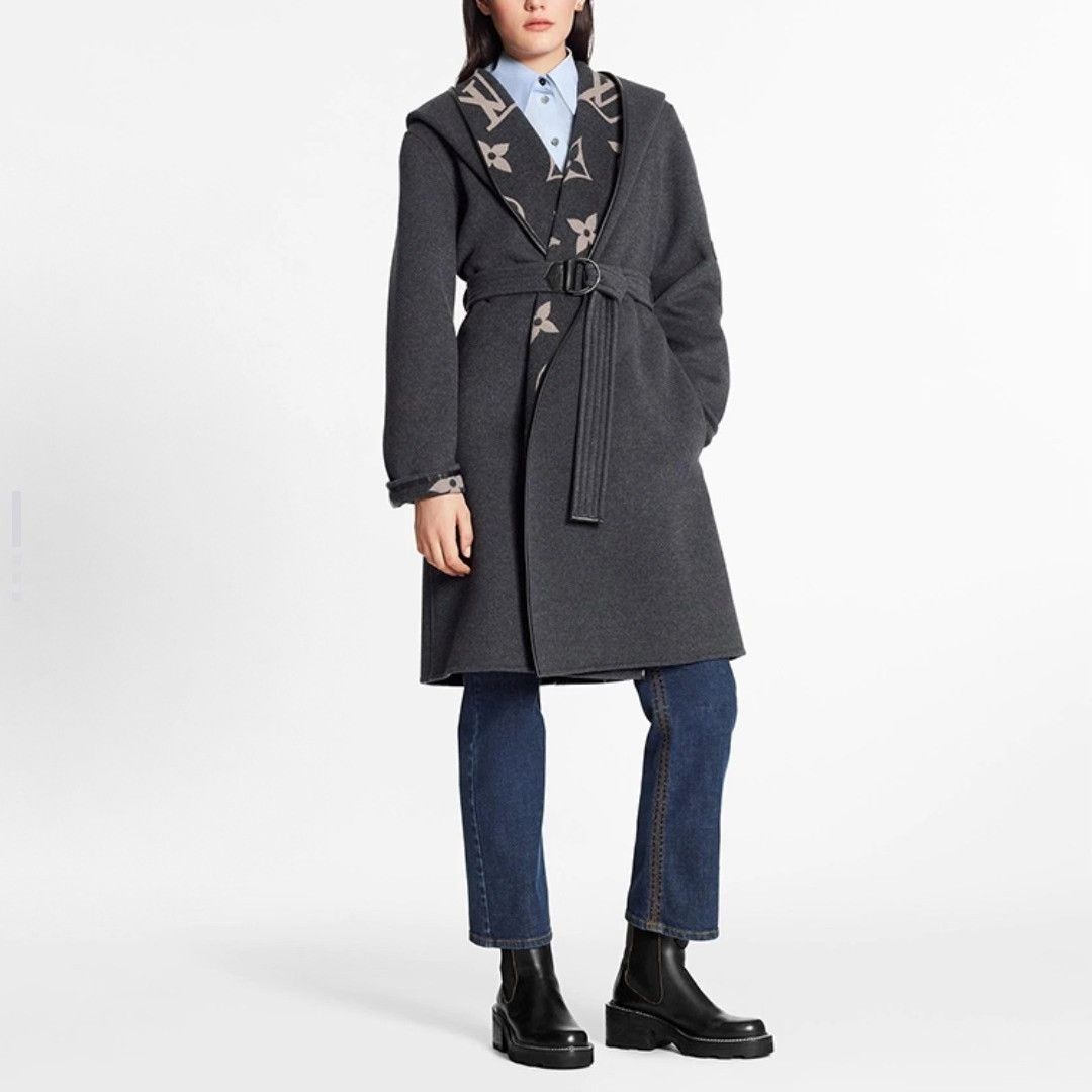 Louis Vuitton Louis Vuitton Wrap Hooded Belted Coat Size S / US 4 / IT 40 - 2 Thumbnail