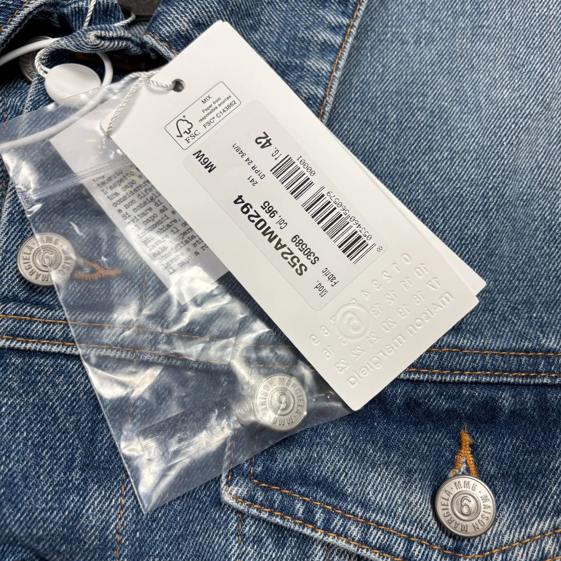MM6 MM6 Maison Margiela SS24 Denim Jacket Women's Size M / US 6-8 / IT 42-44 - 3 Thumbnail