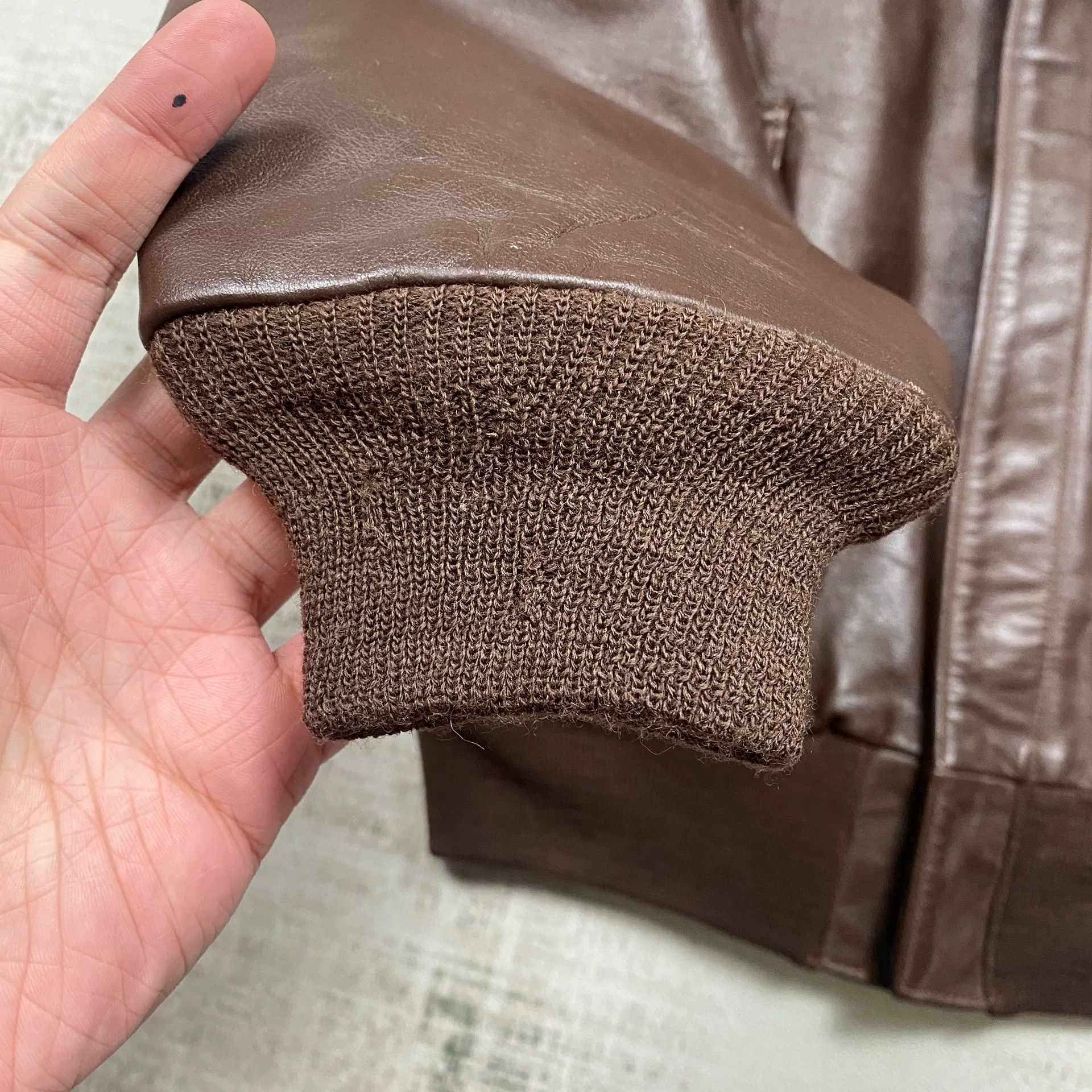 TOYS McCOY TOY MCCOYS A2 Leather Flight Jacket Size US XXS / EU 40 - 6 Thumbnail