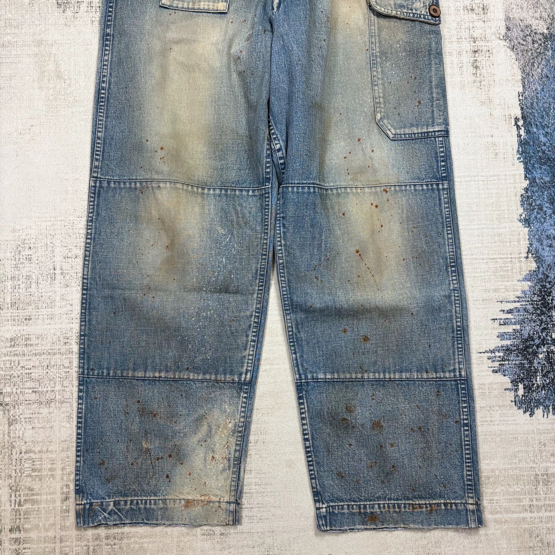 ANACHRONORM ANACHRONORM Japanese Washed Denim Jeans Size US 32 / EU 48 - 2 Thumbnail