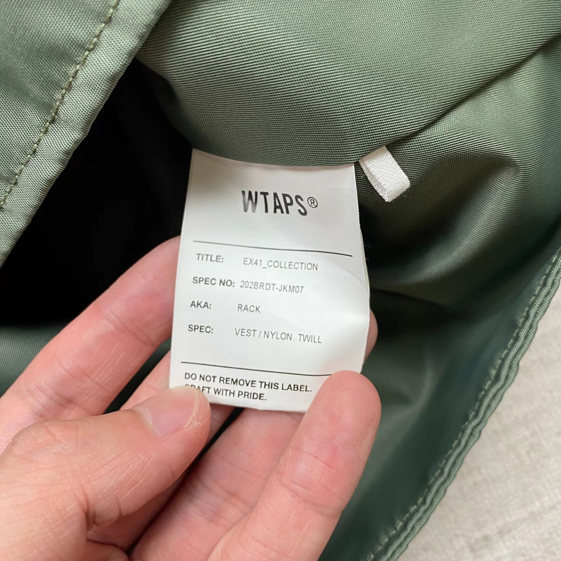 Wtaps WTAPS 20AW RACK VEST Size US M / EU 48-50 / 2 - 5 Thumbnail