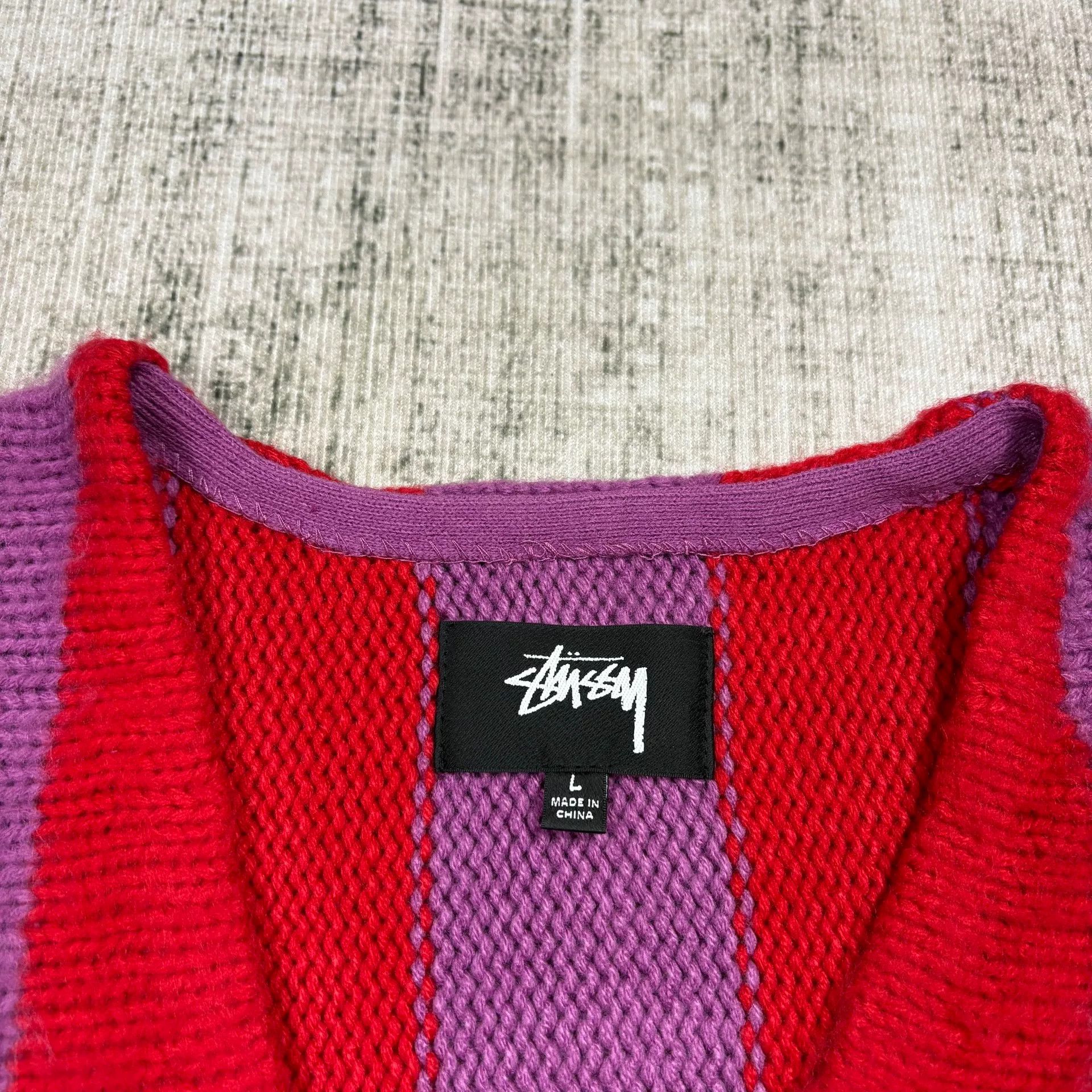 Stussy Stussy FW23 Stripe Brushed Cardigan Size US L / EU 52-54 / 3 - 2 Thumbnail